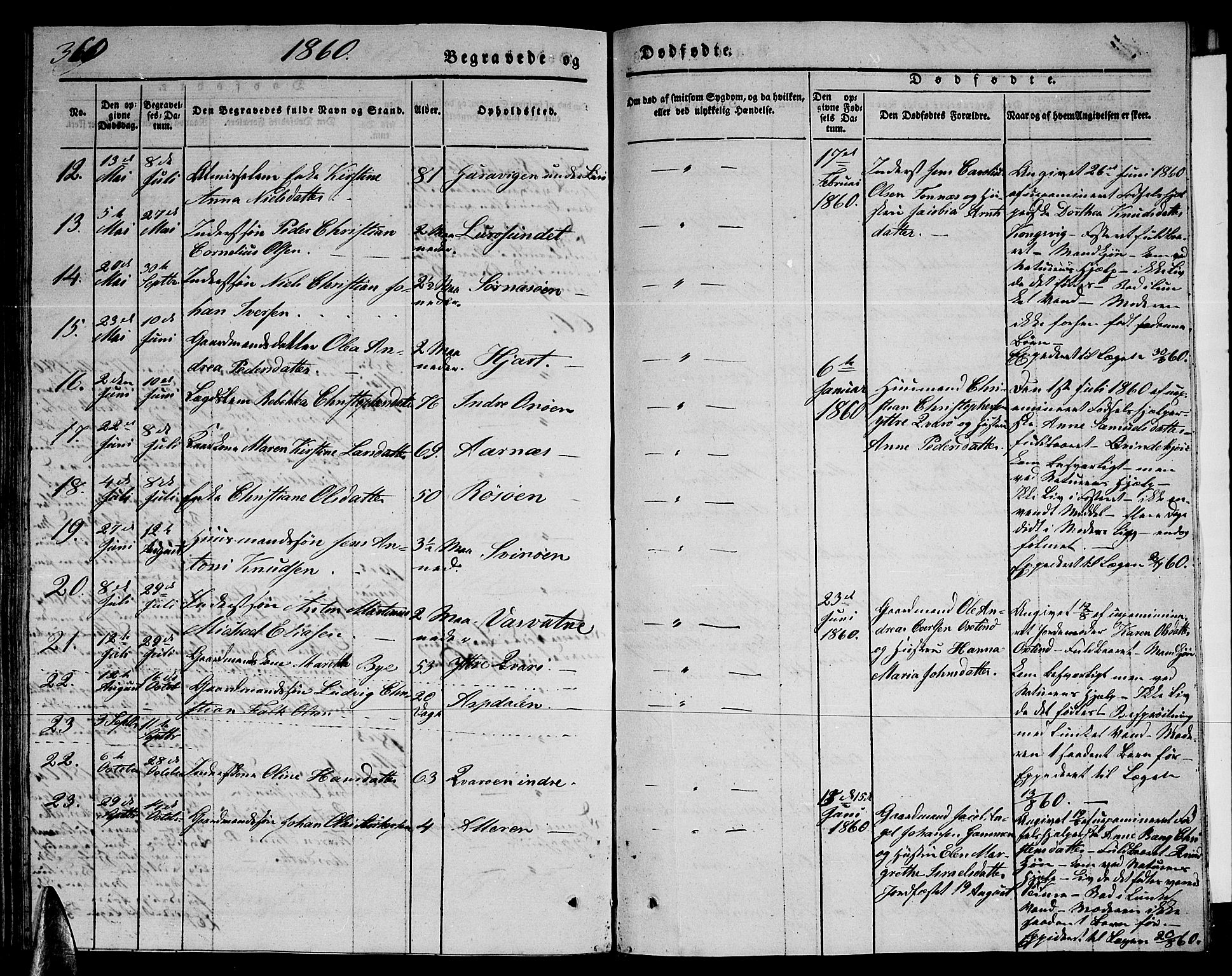 Ministerialprotokoller, klokkerbøker og fødselsregistre - Nordland, AV/SAT-A-1459/839/L0572: Parish register (copy) no. 839C02, 1841-1873, p. 360