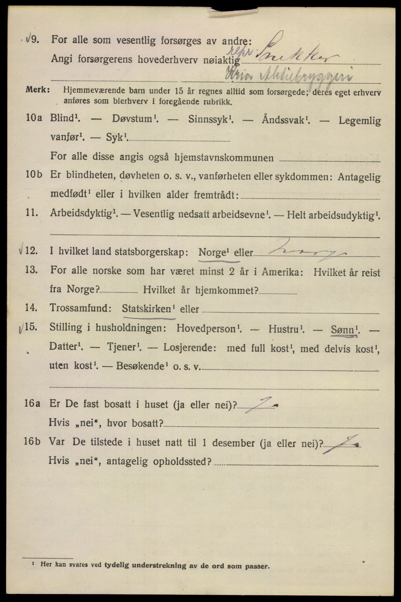 SAO, 1920 census for Kristiania, 1920, p. 157048