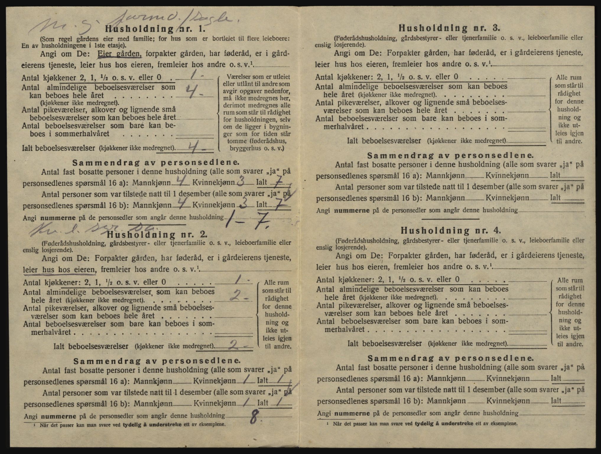 SAO, 1920 census for Glemmen, 1920, p. 906