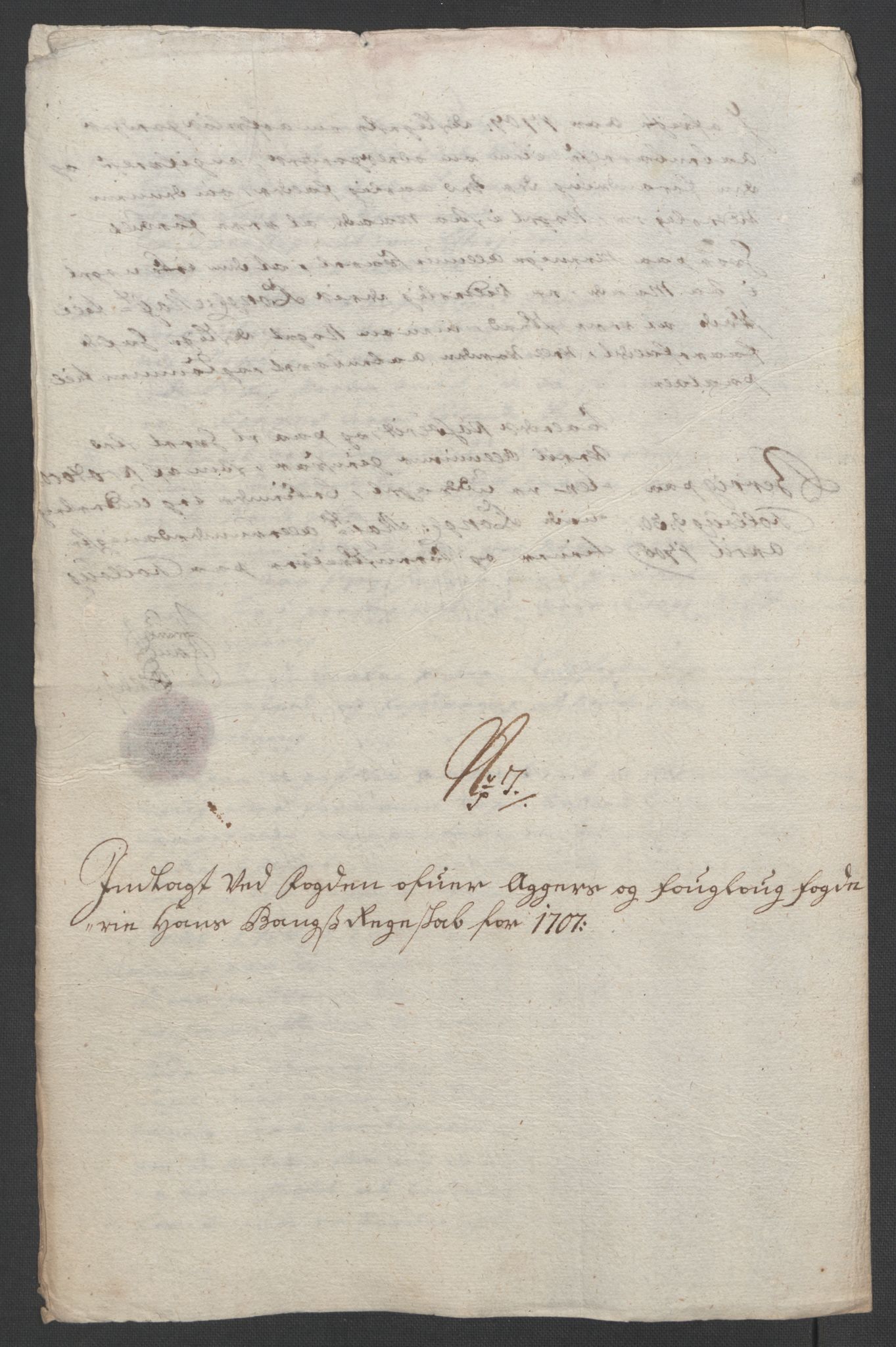 Rentekammeret inntil 1814, Reviderte regnskaper, Fogderegnskap, AV/RA-EA-4092/R10/L0447: Fogderegnskap Aker og Follo, 1707-1709, p. 96