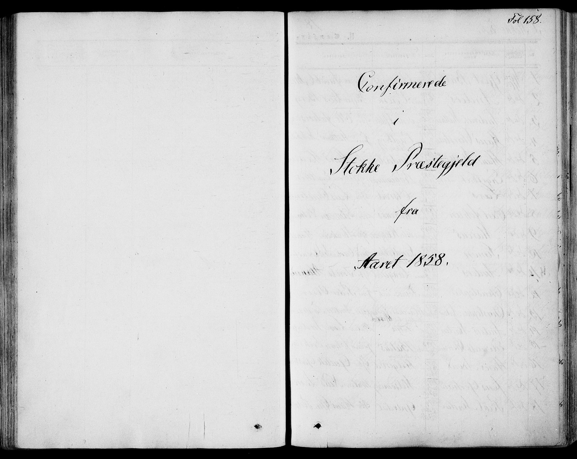 Stokke kirkebøker, AV/SAKO-A-320/F/Fa/L0008: Parish register (official) no. I 8, 1858-1871, p. 158