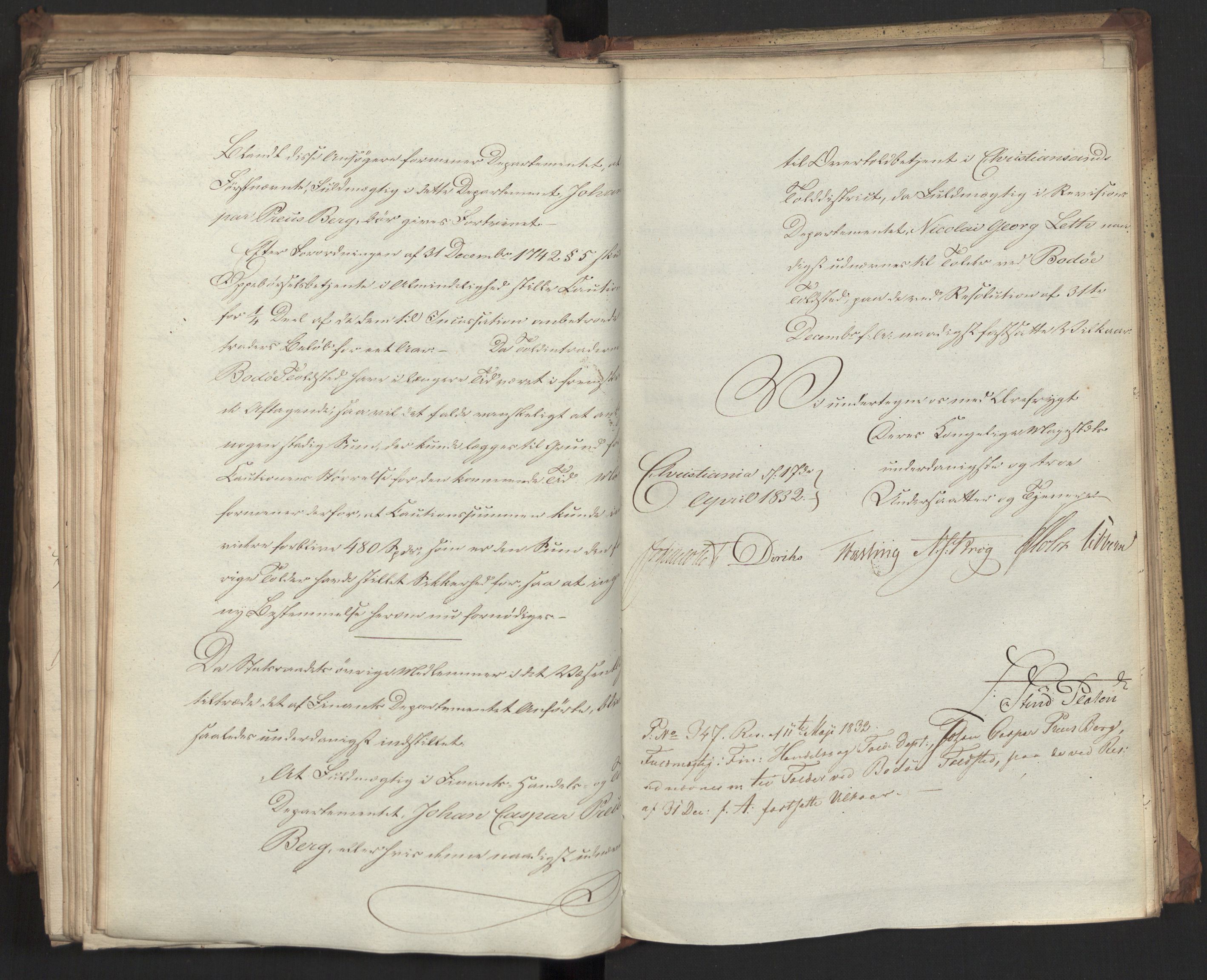 Statsrådsavdelingen i Stockholm, RA/S-1003/D/Da/L0077: Regjeringsinnstillinger nr. 2100-2259, 1832, p. 484