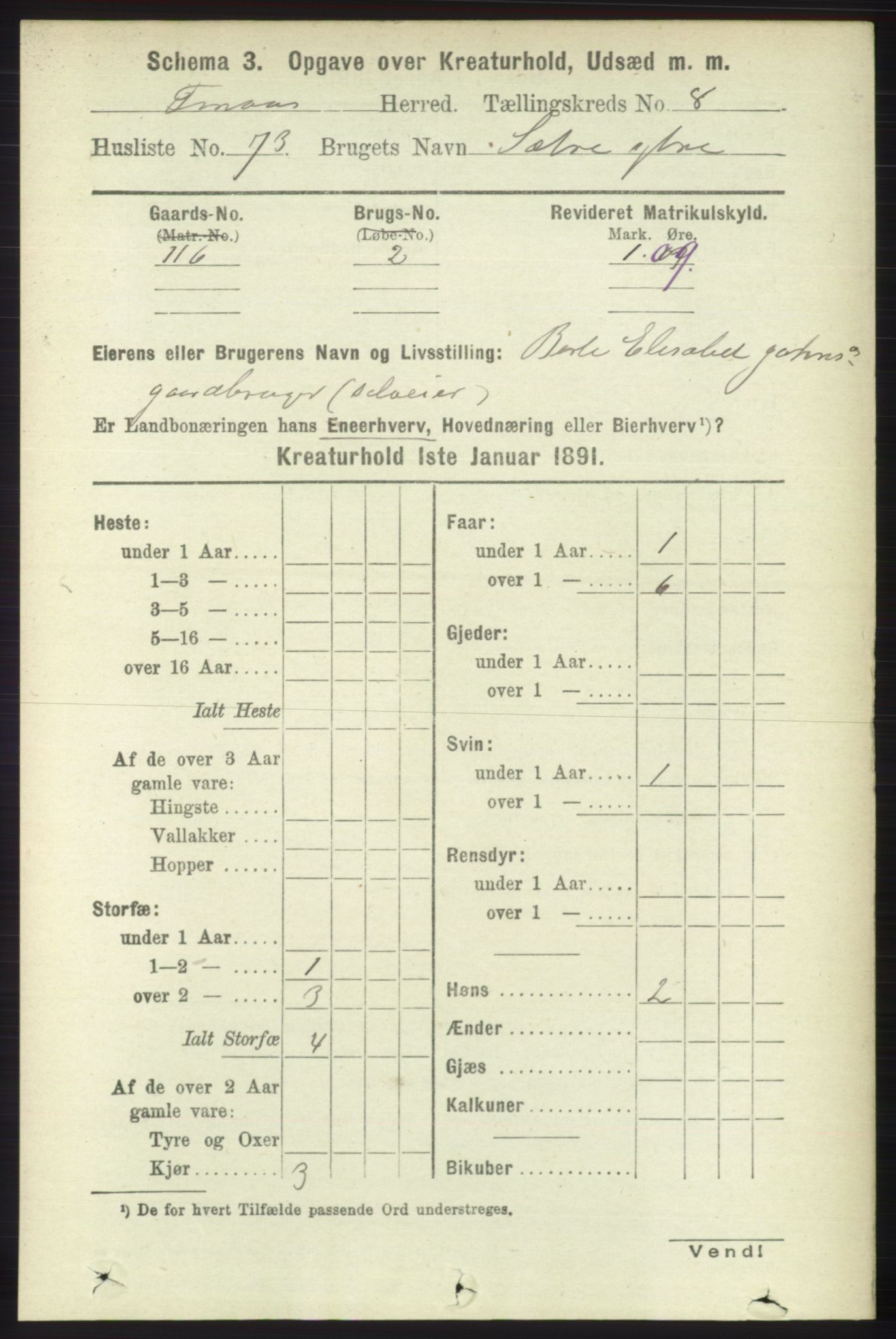 RA, 1891 census for 1218 Finnås, 1891, p. 7024