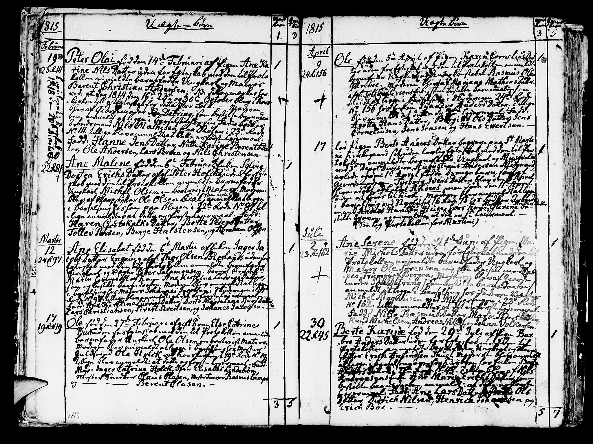 Korskirken sokneprestembete, SAB/A-76101/H/Haa/L0006: Parish register (official) no. A 6, 1790-1820, p. 245