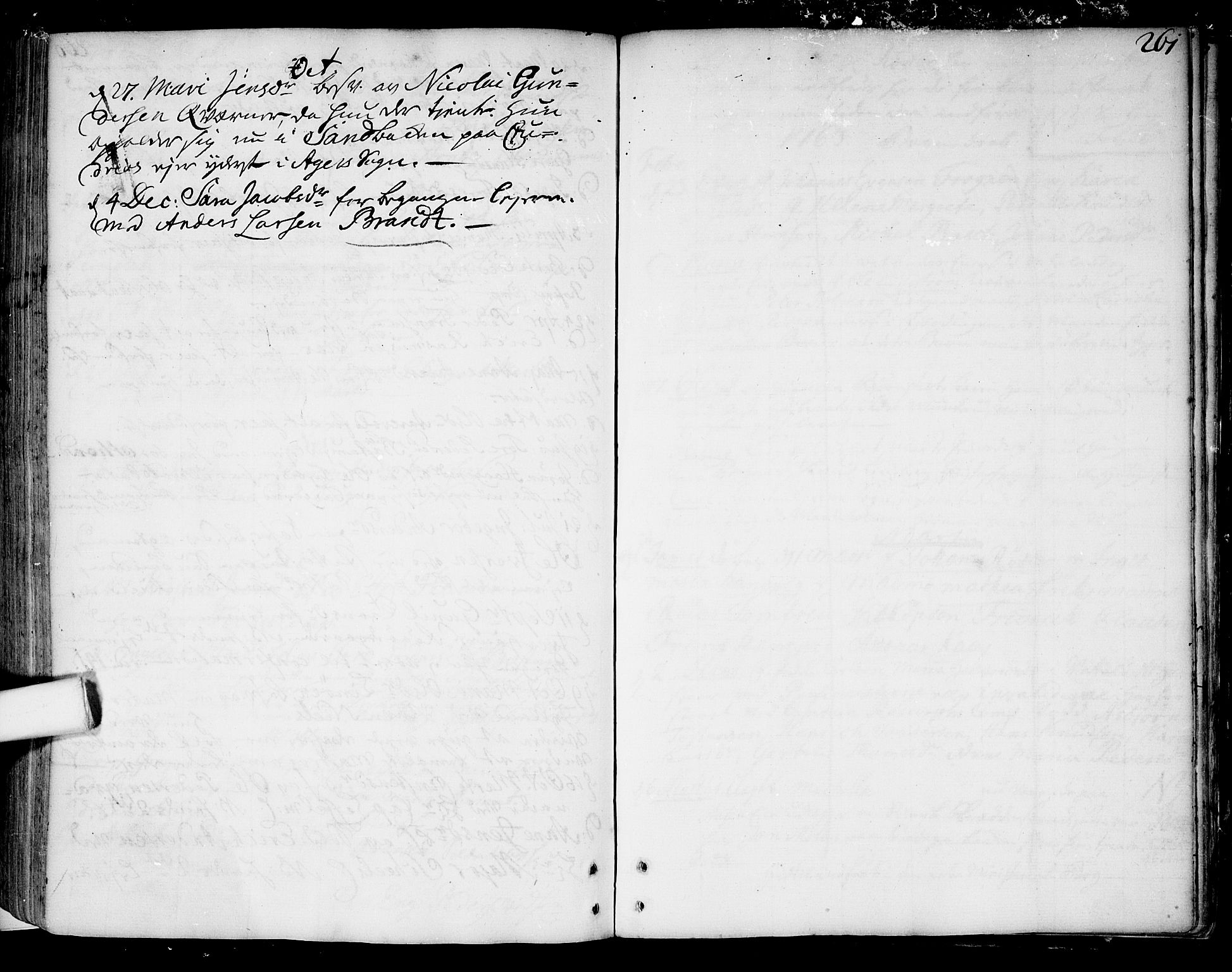 Aker prestekontor kirkebøker, SAO/A-10861/F/L0007: Parish register (official) no. 7, 1734-1748, p. 261