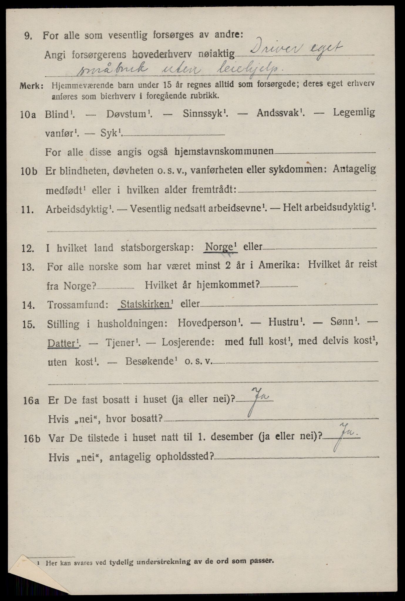 SAST, 1920 census for Ogna, 1920, p. 1900