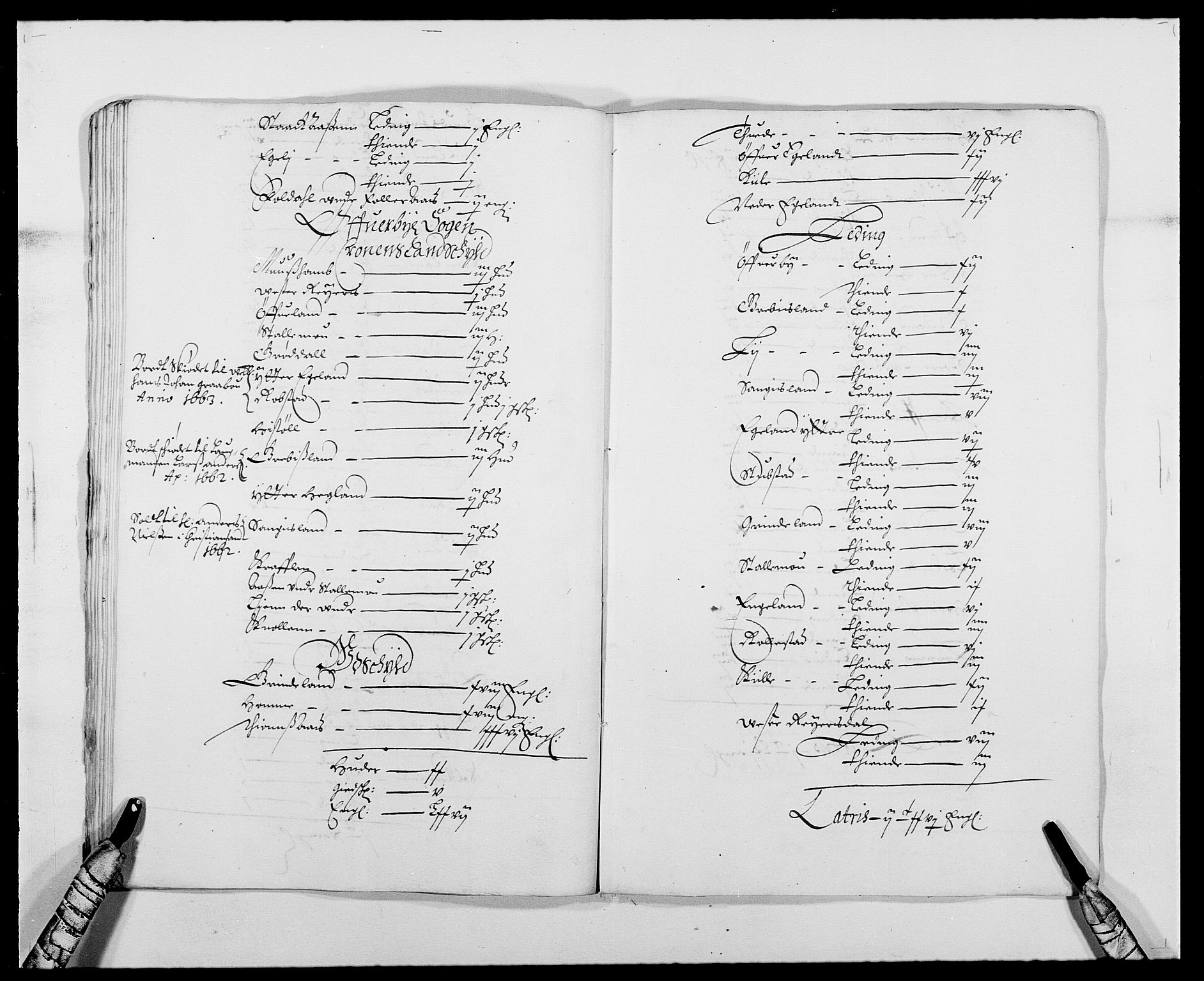 Rentekammeret inntil 1814, Reviderte regnskaper, Fogderegnskap, AV/RA-EA-4092/R42/L2537: Mandal fogderi, 1664-1666, p. 287