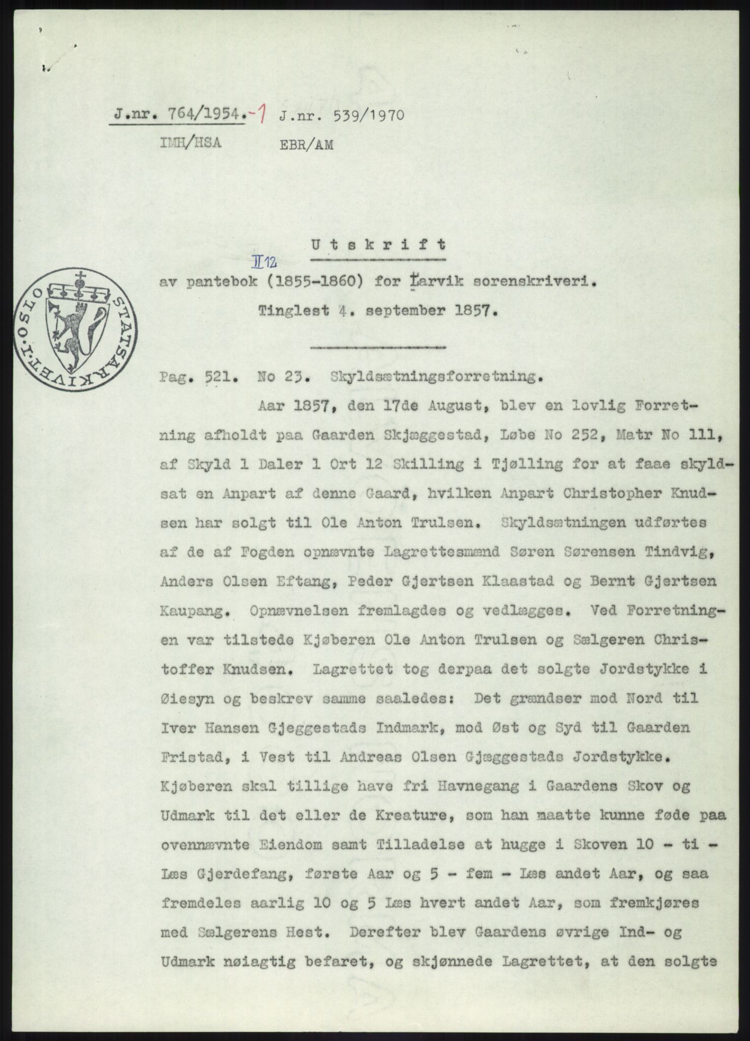 Statsarkivet i Kongsberg, SAKO/A-0001, 1944-1954, p. 385