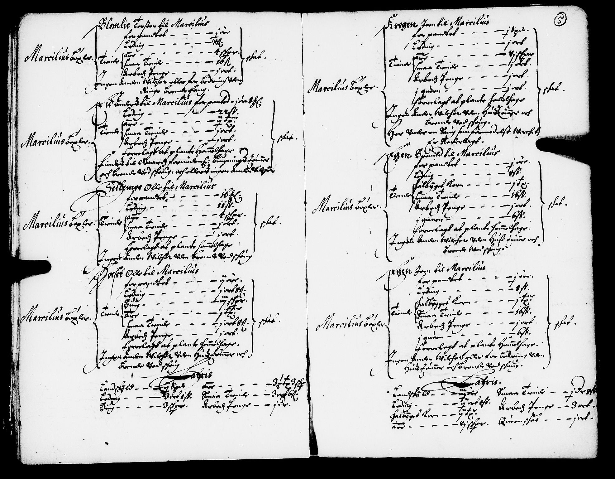 Rentekammeret inntil 1814, Realistisk ordnet avdeling, AV/RA-EA-4070/N/Nb/Nba/L0050: Orkdal fogderi, 1666, p. 4b-5a