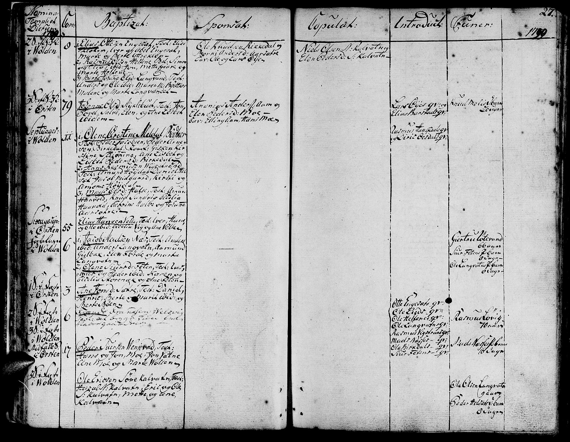 Ministerialprotokoller, klokkerbøker og fødselsregistre - Møre og Romsdal, AV/SAT-A-1454/511/L0137: Parish register (official) no. 511A04, 1787-1816, p. 27