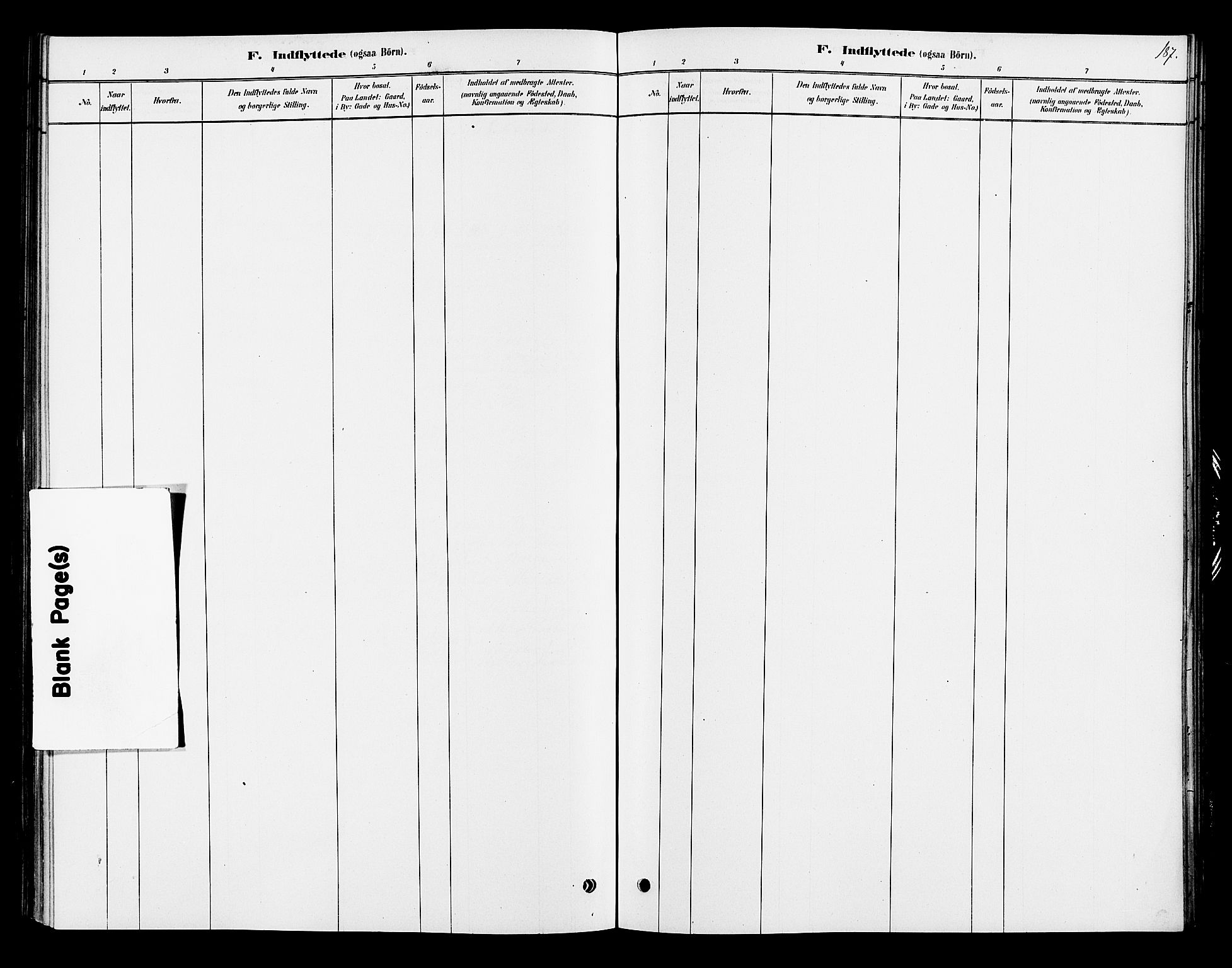 Ringsaker prestekontor, AV/SAH-PREST-014/K/Ka/L0013: Parish register (official) no. 13, 1879-1890, p. 187