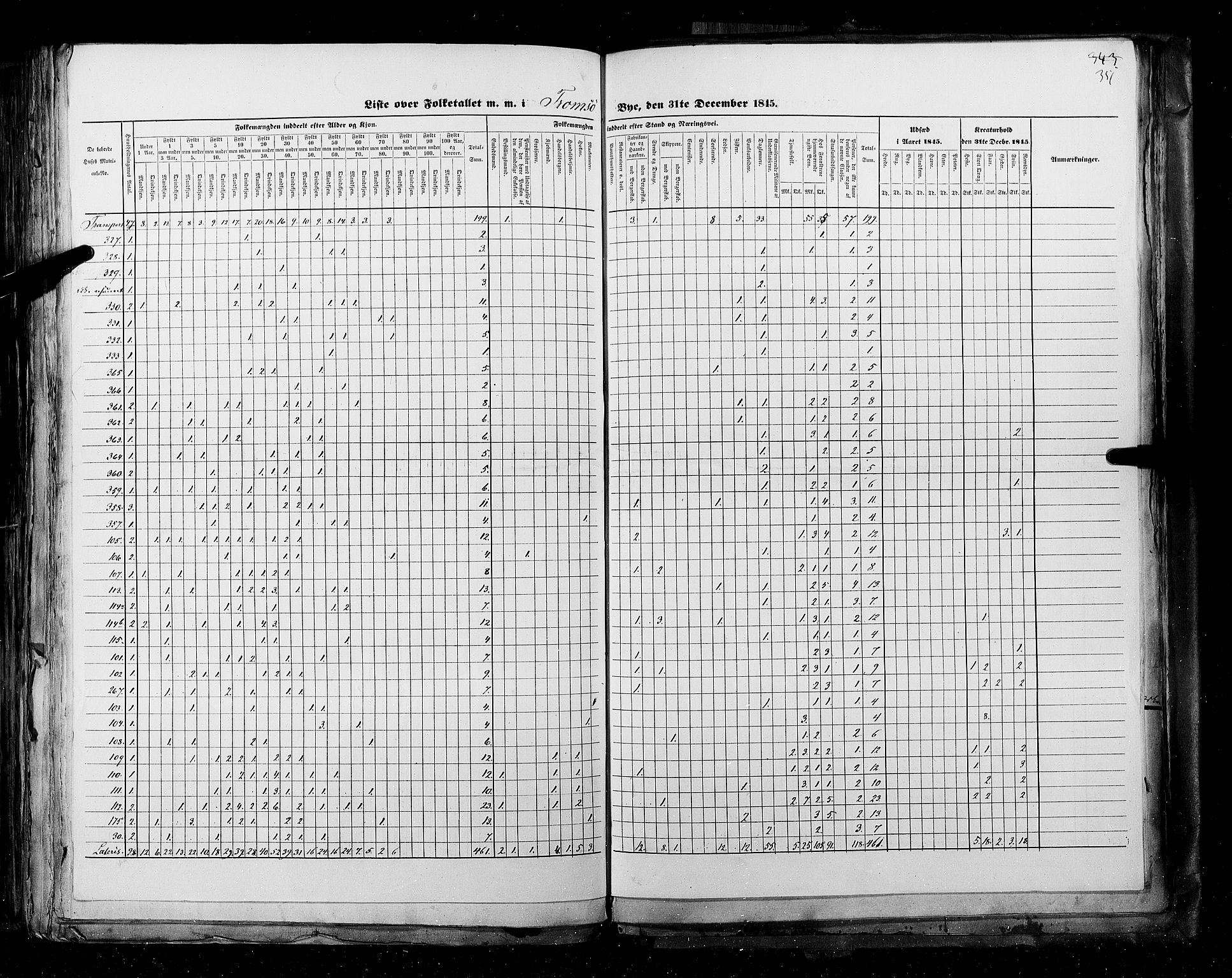 RA, Census 1845, vol. 11: Cities, 1845, p. 351