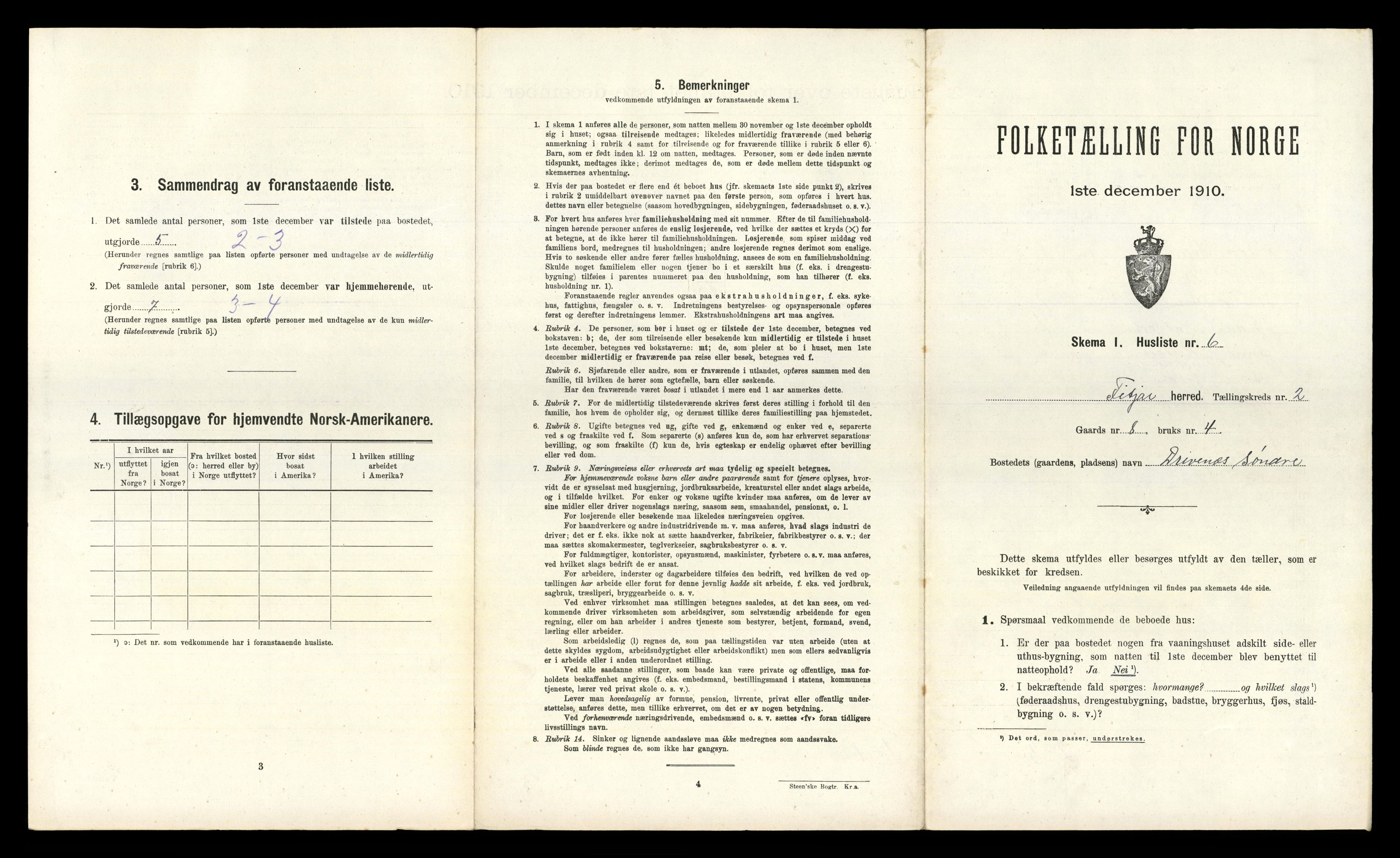 RA, 1910 census for Fitjar, 1910, p. 169