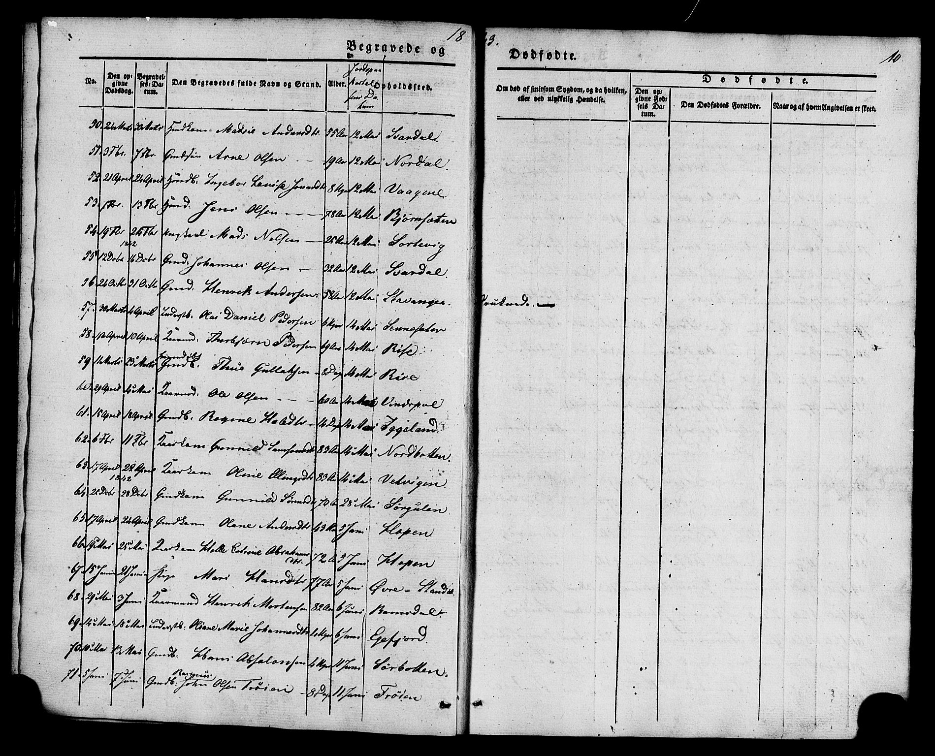 Kinn sokneprestembete, AV/SAB-A-80801/H/Haa/Haaa/L0011: Parish register (official) no. A 11, 1841-1855, p. 10