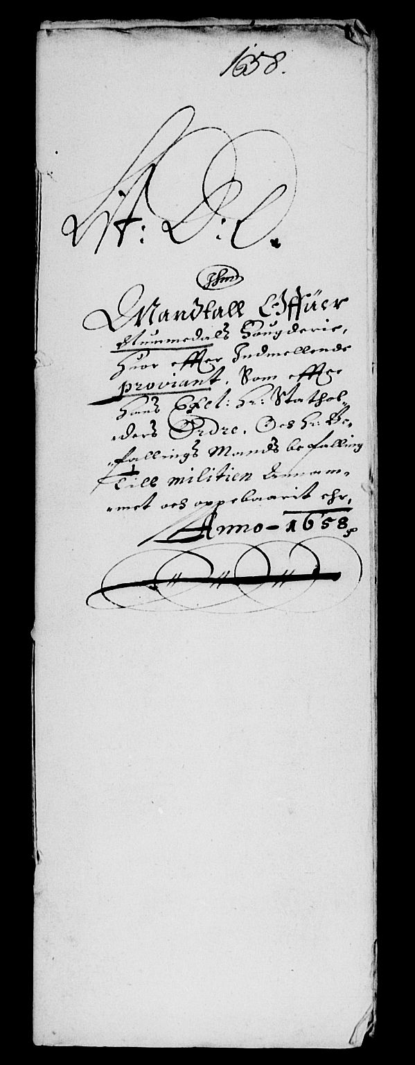 Rentekammeret inntil 1814, Reviderte regnskaper, Lensregnskaper, RA/EA-5023/R/Rb/Rbw/L0135: Trondheim len, 1658-1659