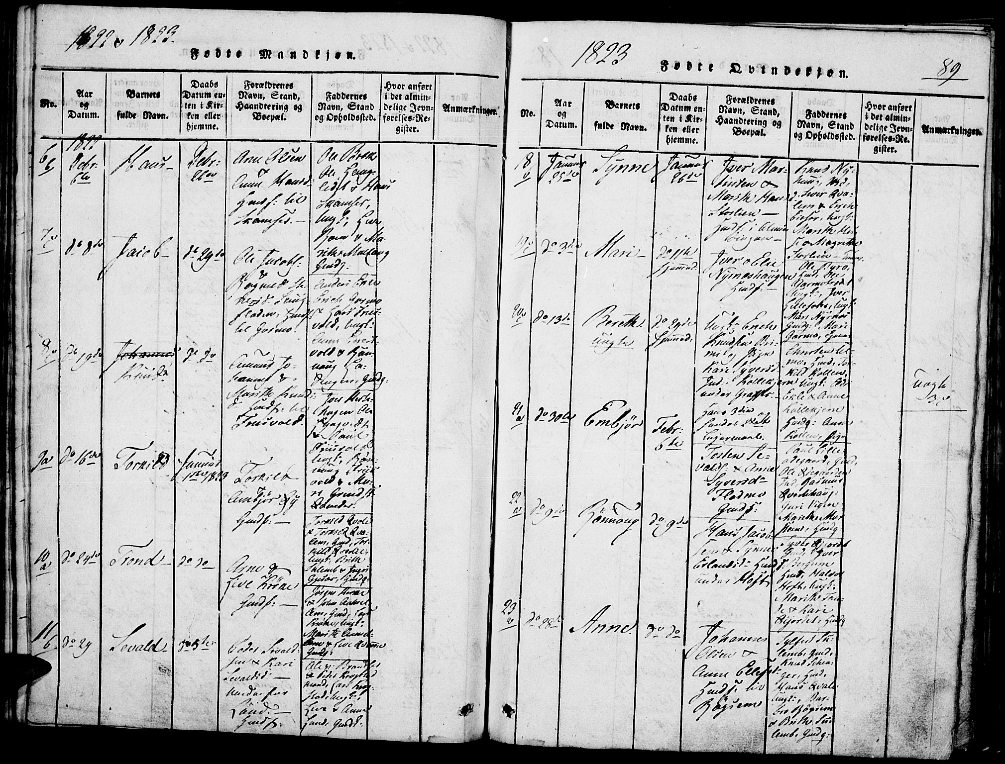 Lom prestekontor, SAH/PREST-070/K/L0004: Parish register (official) no. 4, 1815-1825, p. 89