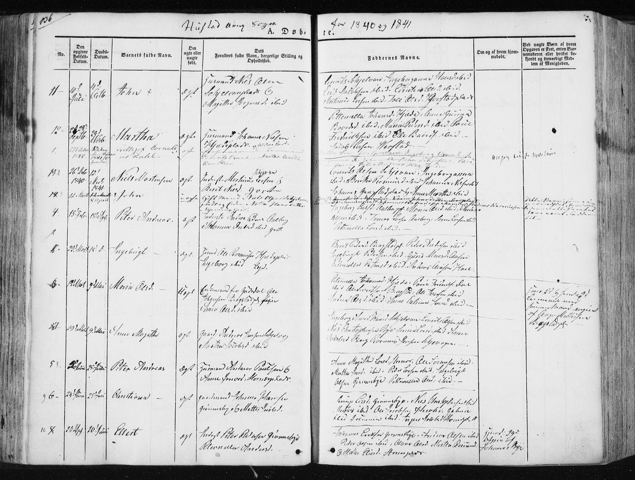 Ministerialprotokoller, klokkerbøker og fødselsregistre - Nord-Trøndelag, SAT/A-1458/730/L0280: Parish register (official) no. 730A07 /3, 1840-1854, p. 136