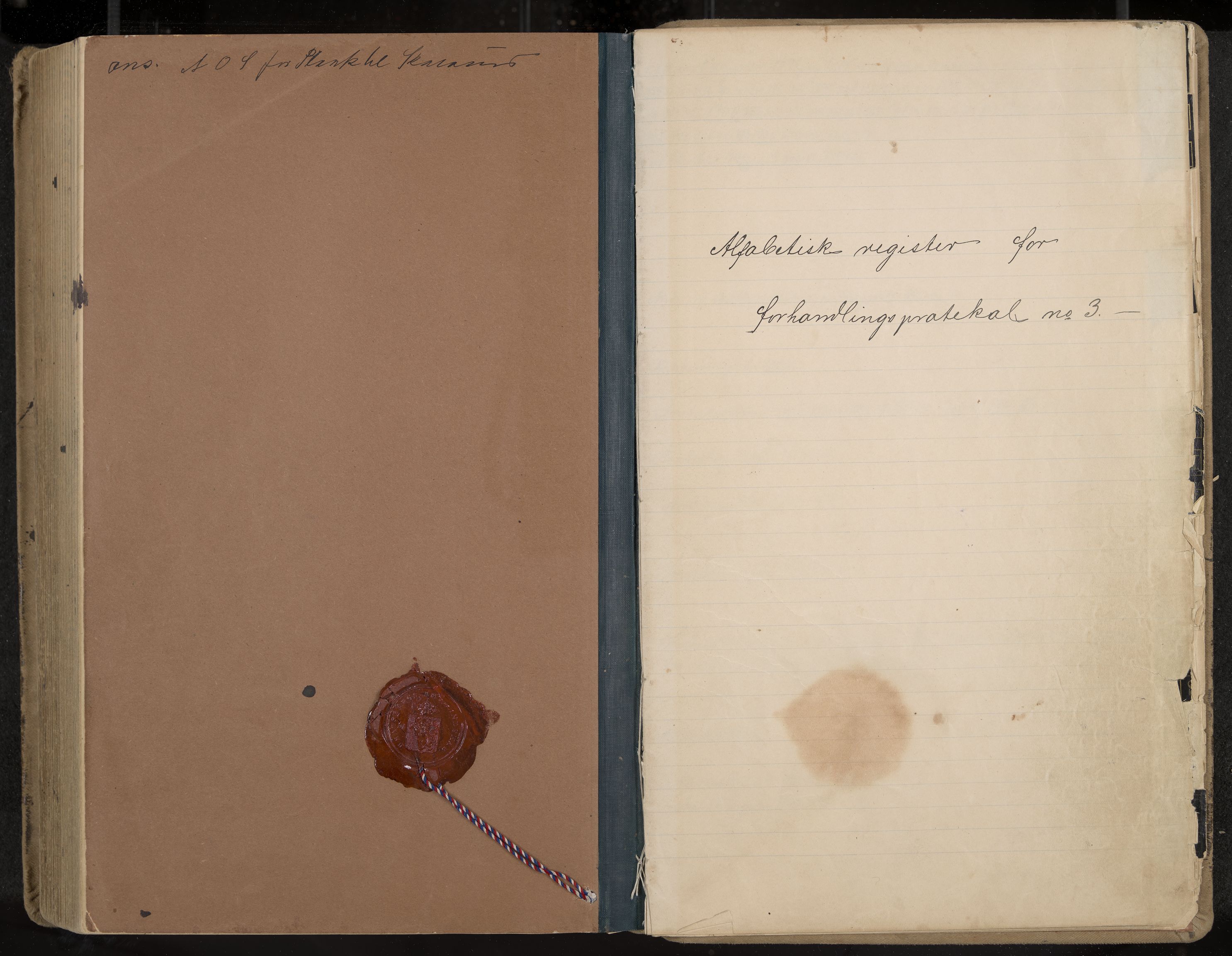 Seljord formannskap og sentraladministrasjon, IKAK/0828021/A/Aa/L0003: Møtebok med register, 1891-1905