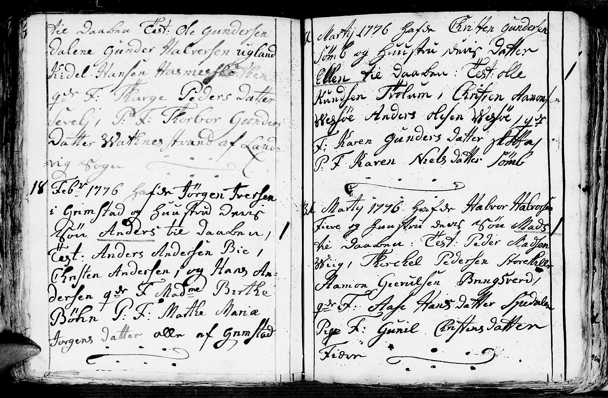 Fjære sokneprestkontor, AV/SAK-1111-0011/F/Fb/L0004: Parish register (copy) no. B 4, 1766-1785, p. 122b-123a