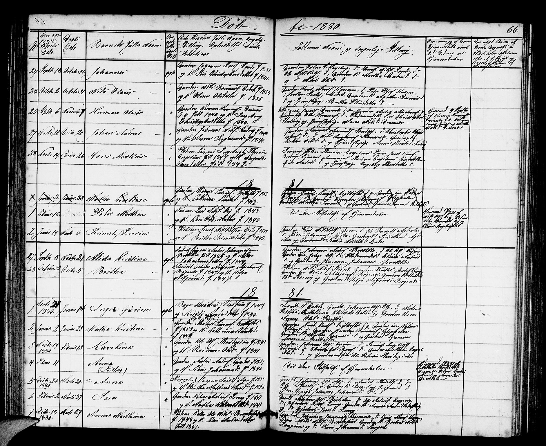 Fitjar sokneprestembete, AV/SAB-A-99926: Parish register (copy) no. A 1, 1864-1886, p. 66