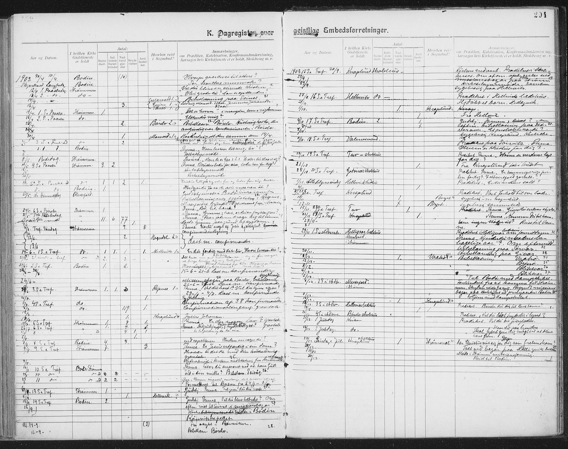 Ministerialprotokoller, klokkerbøker og fødselsregistre - Nordland, SAT/A-1459/804/L0081: Parish register (official) no. 804A02, 1901-1915, p. 294