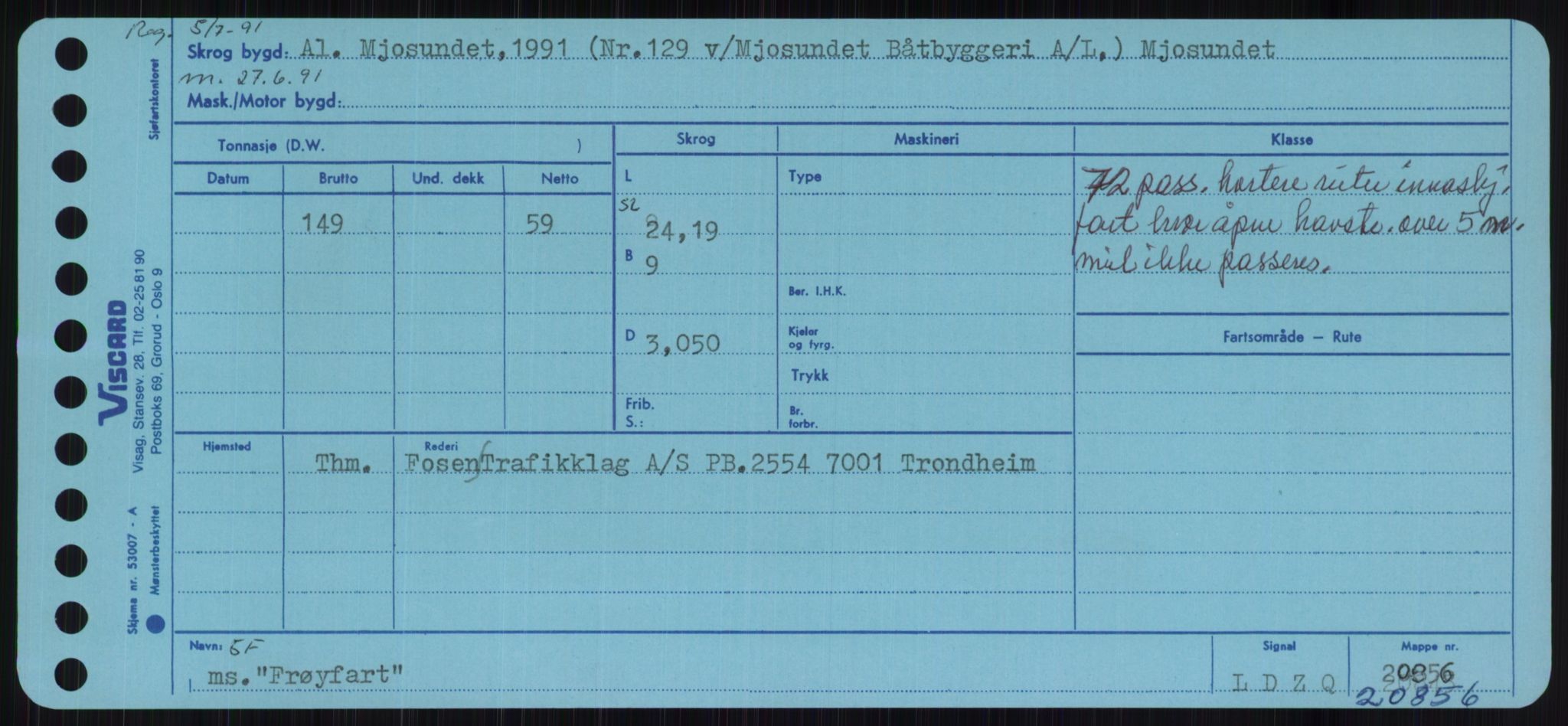 Sjøfartsdirektoratet med forløpere, Skipsmålingen, RA/S-1627/H/Ha/L0002/0001: Fartøy, Eik-Hill / Fartøy, Eik-F, p. 865