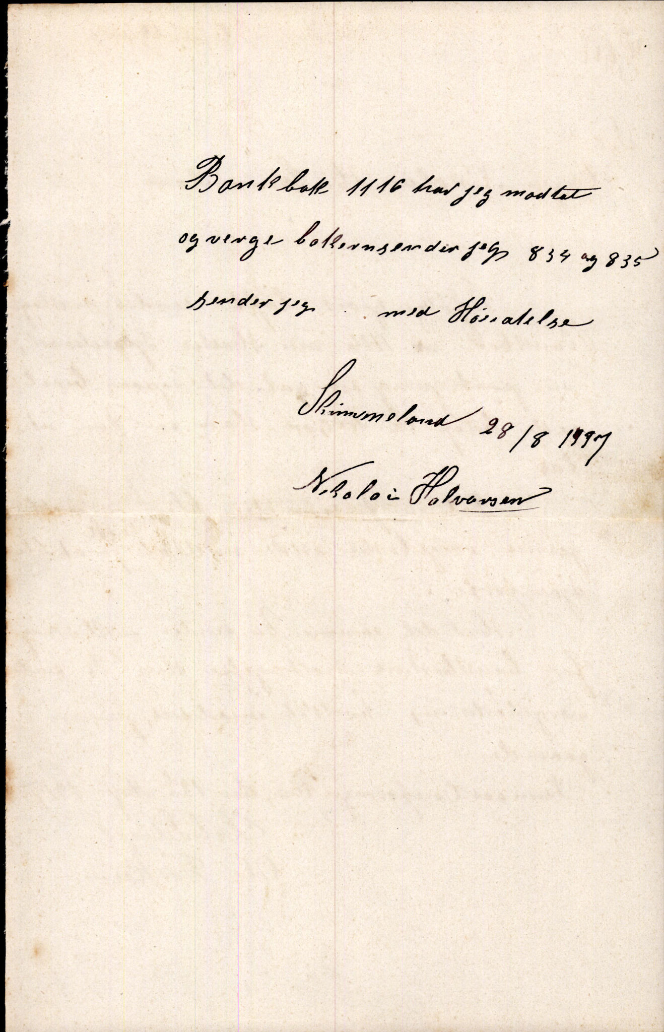 Finnaas kommune. Overformynderiet, IKAH/1218a-812/D/Da/Daa/L0003/0002: Kronologisk ordna korrespondanse / Kronologisk ordna korrespondanse, 1917-1919, p. 27