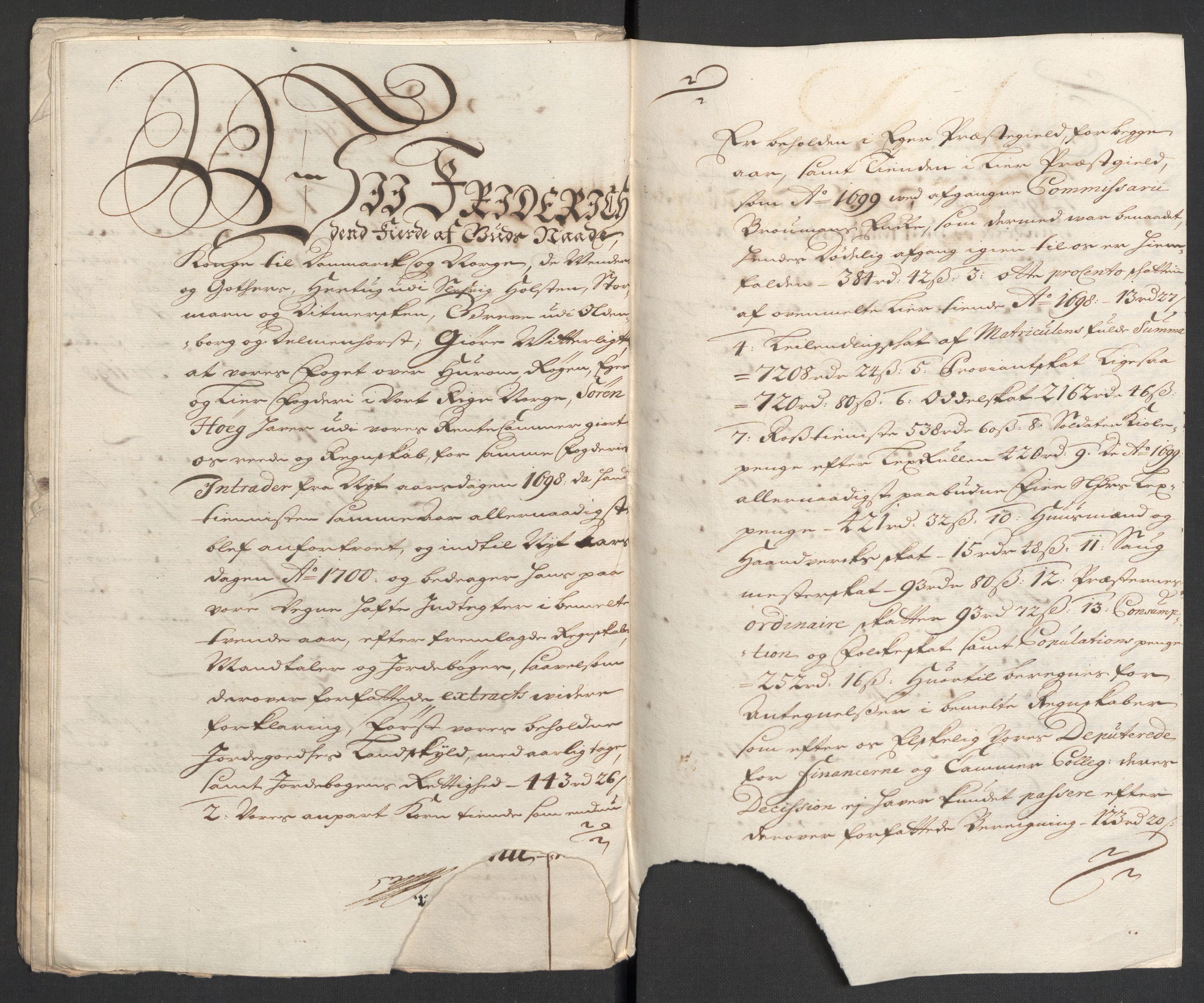 Rentekammeret inntil 1814, Reviderte regnskaper, Fogderegnskap, AV/RA-EA-4092/R30/L1696: Fogderegnskap Hurum, Røyken, Eiker og Lier, 1698-1699, p. 498