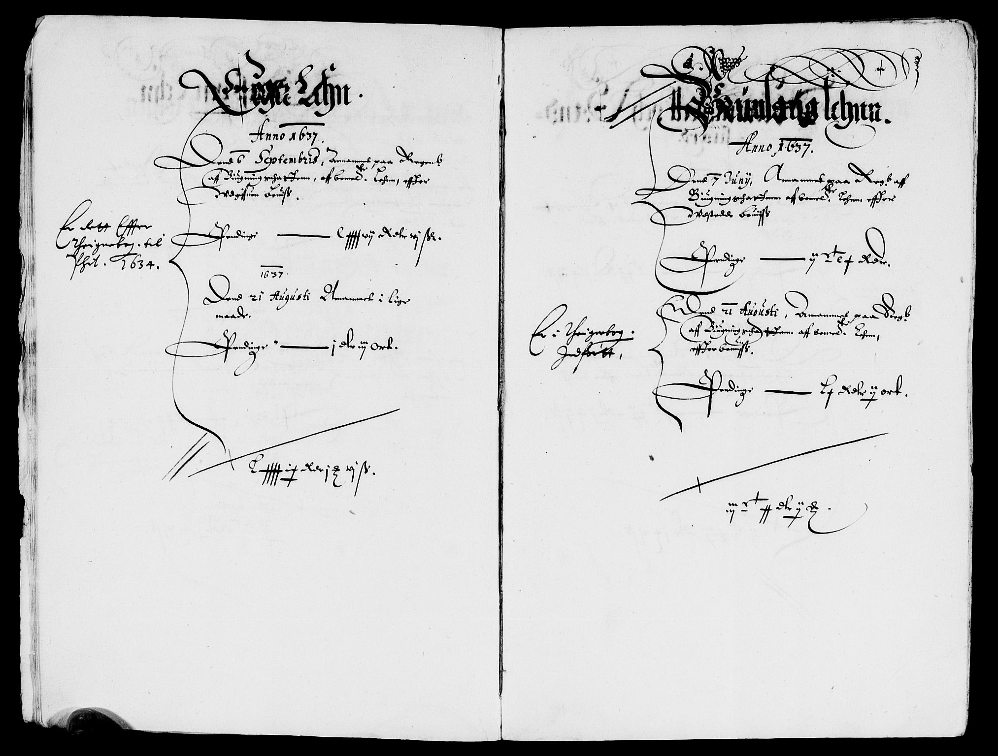 Rentekammeret inntil 1814, Reviderte regnskaper, Lensregnskaper, AV/RA-EA-5023/R/Rb/Rba/L0136: Akershus len, 1637-1638