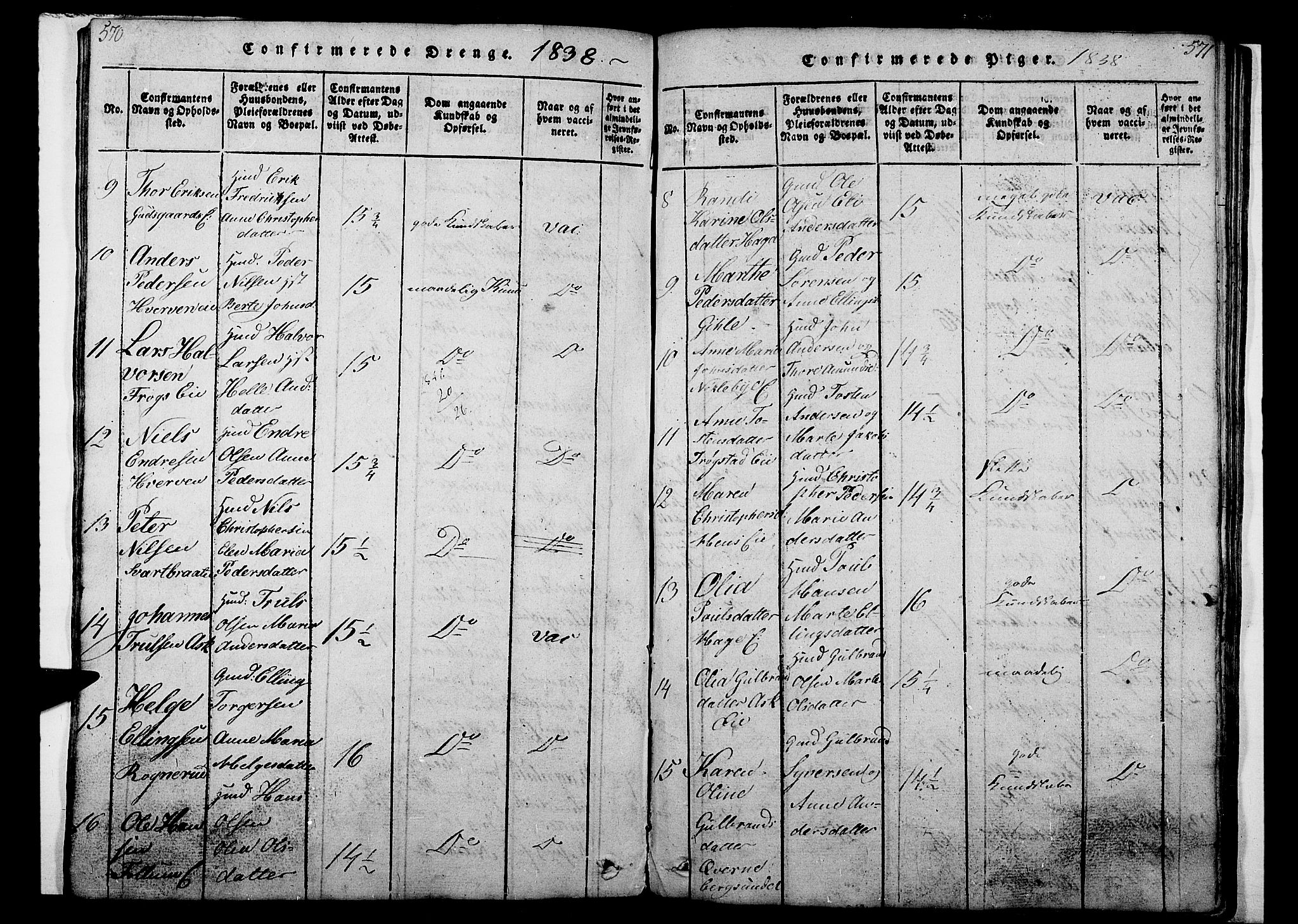 Norderhov kirkebøker, SAKO/A-237/G/Ga/L0003: Parish register (copy) no. I 3 /1, 1814-1876, p. 570-571