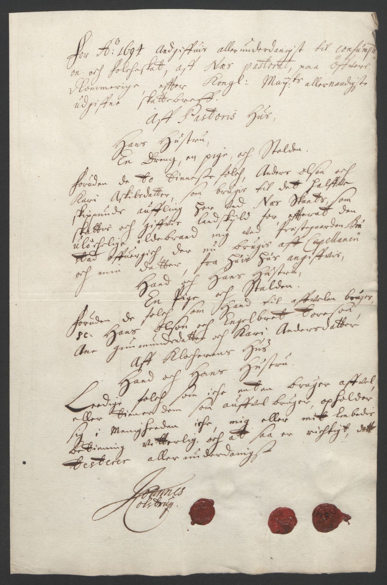 Rentekammeret inntil 1814, Reviderte regnskaper, Fogderegnskap, AV/RA-EA-4092/R12/L0706: Fogderegnskap Øvre Romerike, 1694, p. 265