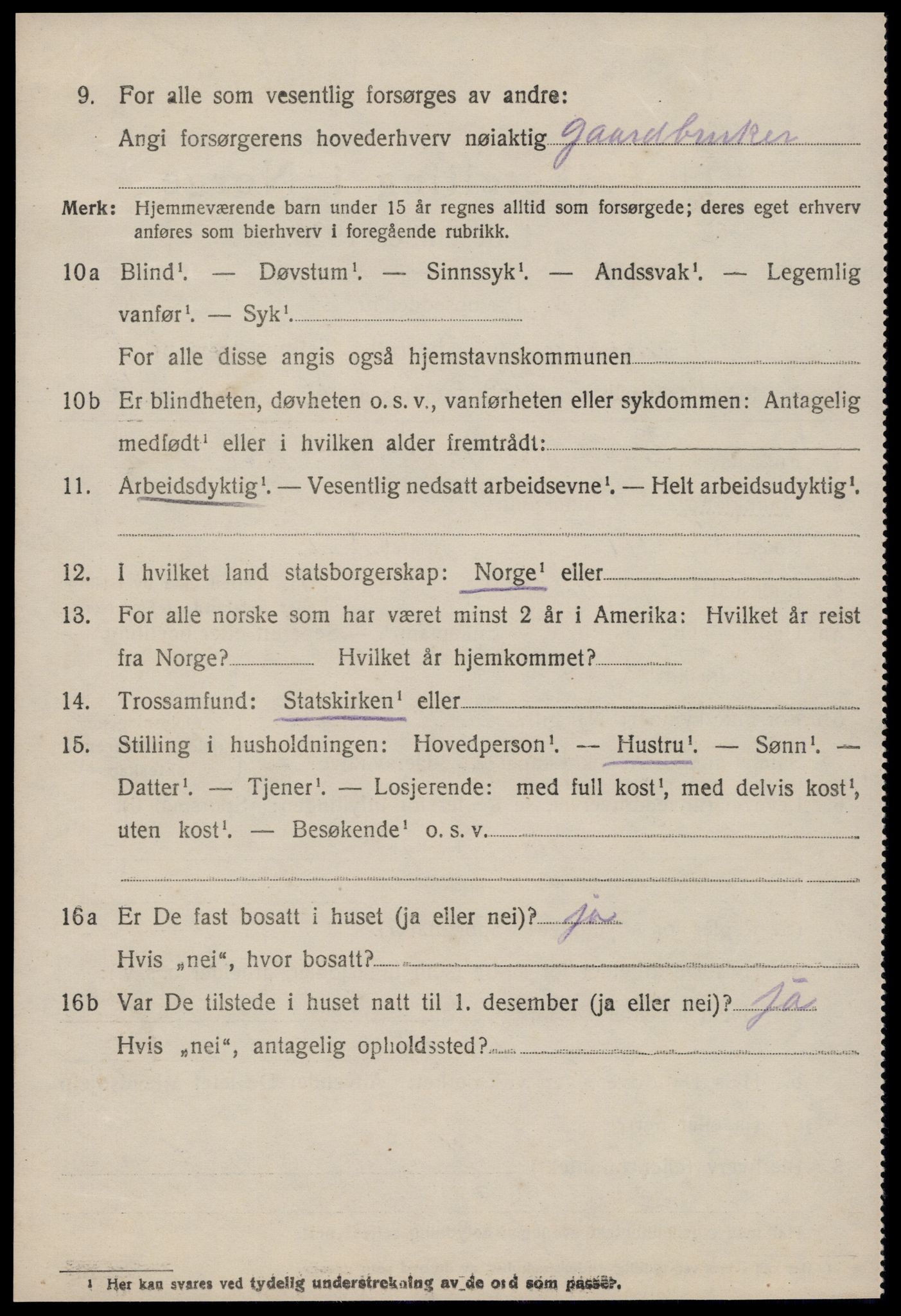 SAT, 1920 census for Fræna, 1920, p. 6462