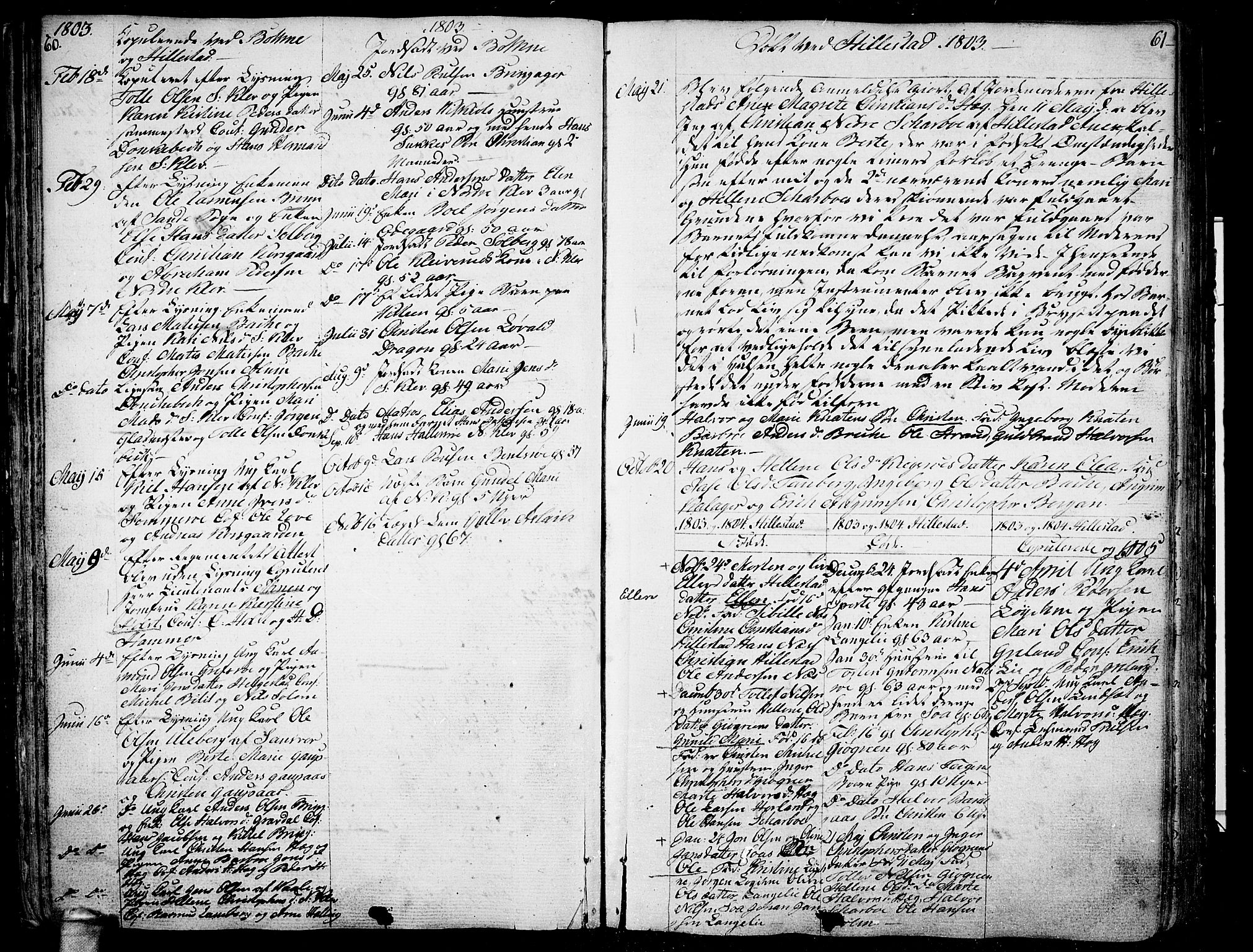 Botne kirkebøker, SAKO/A-340/F/Fa/L0003: Parish register (official) no. I 3 /1, 1792-1844, p. 60-61