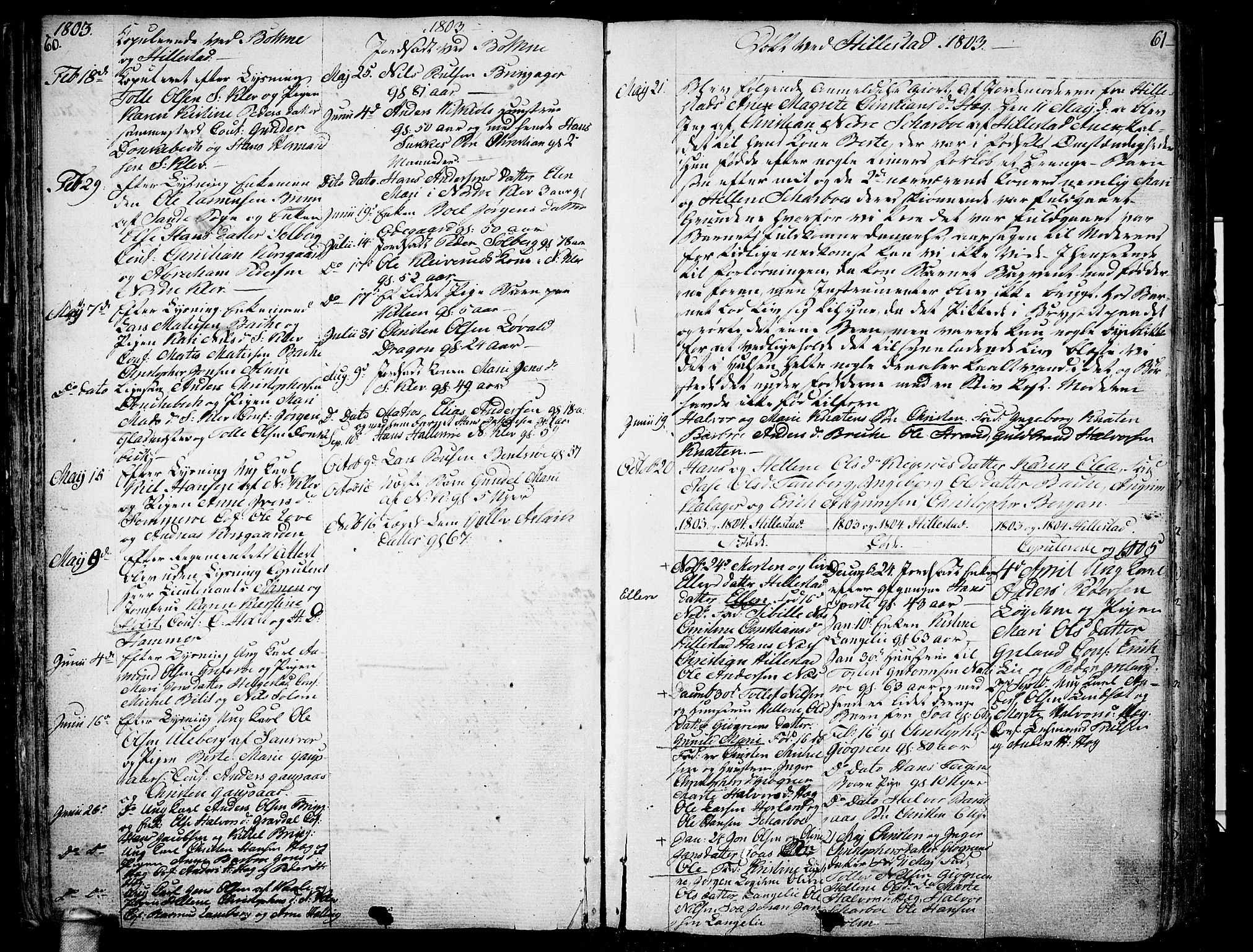 Botne kirkebøker, AV/SAKO-A-340/F/Fa/L0003: Parish register (official) no. I 3 /1, 1792-1844, p. 60-61