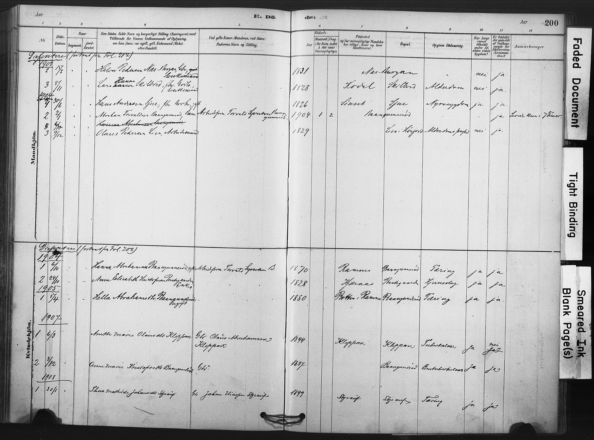 Andebu kirkebøker, SAKO/A-336/F/Fa/L0009: Parish register (official) no. 9, 1878-1909, p. 200