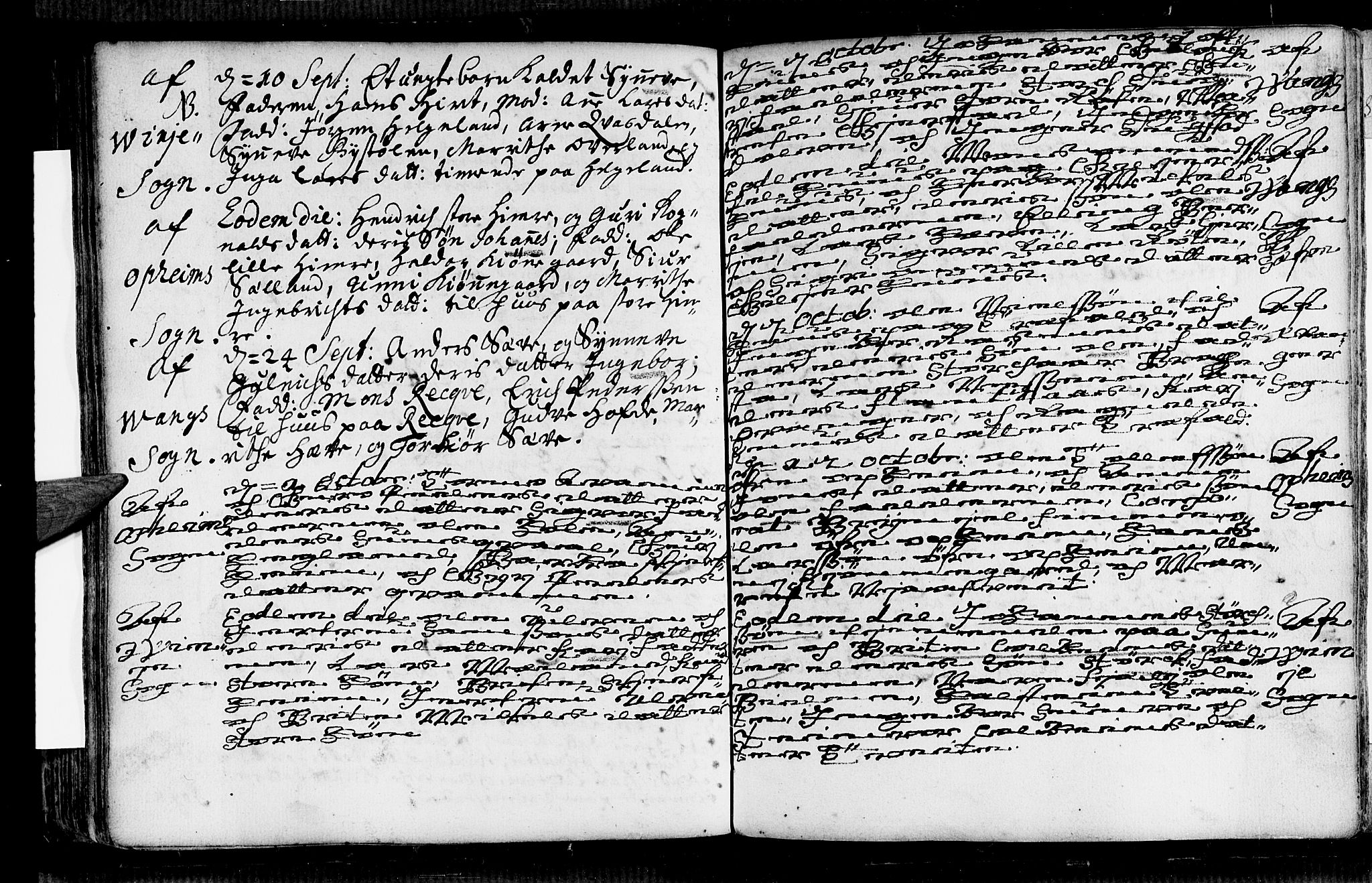 Voss sokneprestembete, AV/SAB-A-79001/H/Haa: Parish register (official) no. A 1, 1711-1721