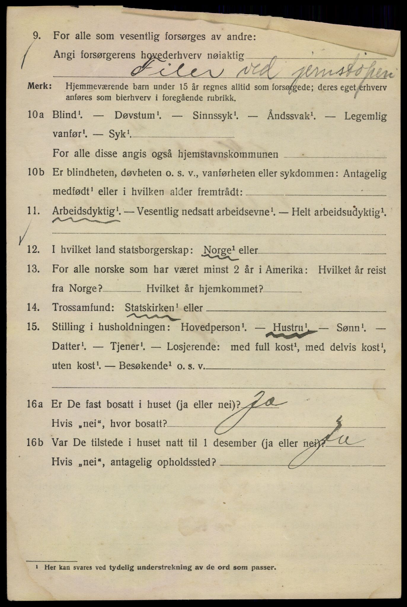 SAO, 1920 census for Kristiania, 1920, p. 424696