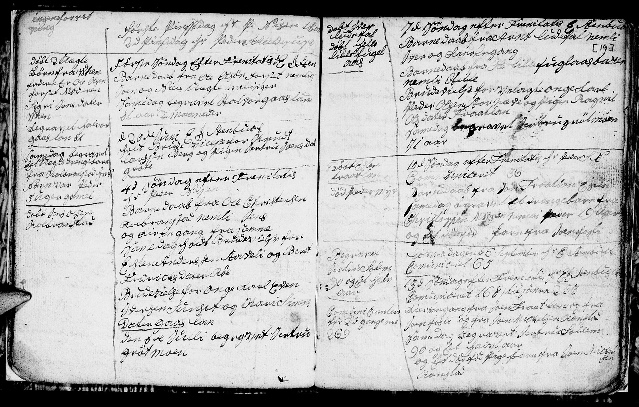 Ministerialprotokoller, klokkerbøker og fødselsregistre - Sør-Trøndelag, SAT/A-1456/694/L1129: Parish register (copy) no. 694C01, 1793-1815, p. 19