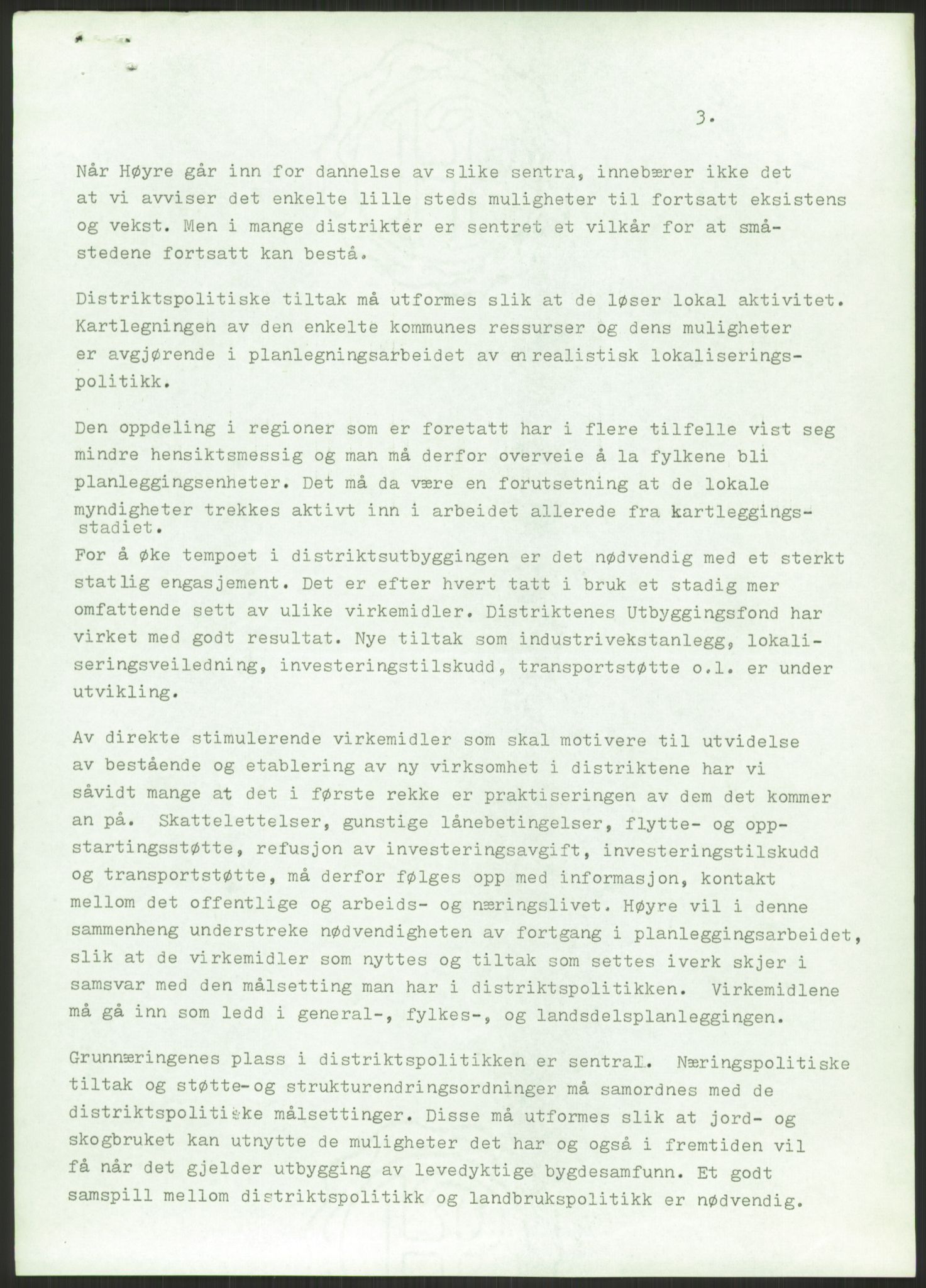 Høyres Hovedorganisasjon, AV/RA-PA-0583/1/D/Dd/L0131: 21 Stortinget/23 Statsministeren. Regjeringen, 1951-1965, p. 11