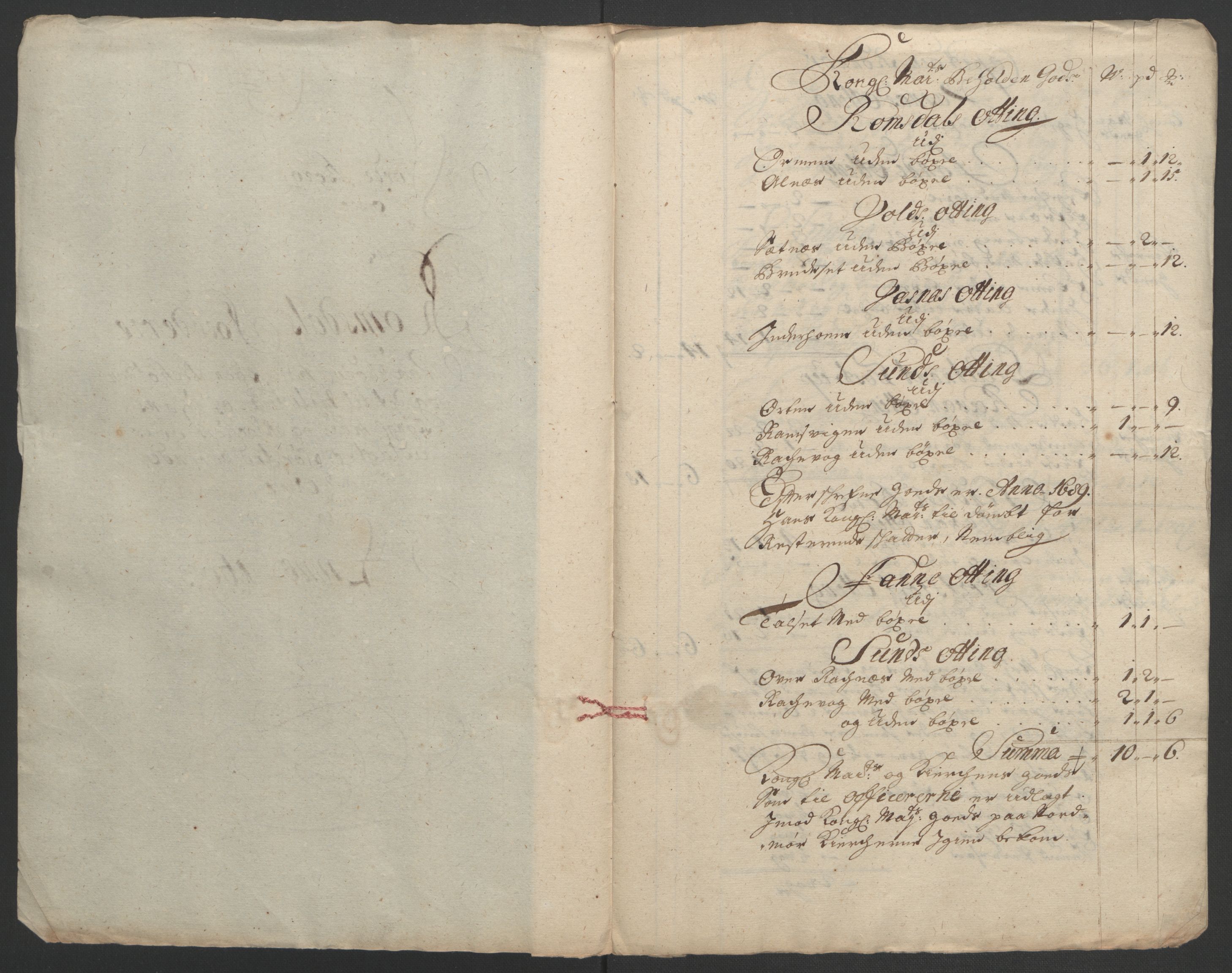 Rentekammeret inntil 1814, Reviderte regnskaper, Fogderegnskap, RA/EA-4092/R55/L3651: Fogderegnskap Romsdal, 1693-1694, p. 101