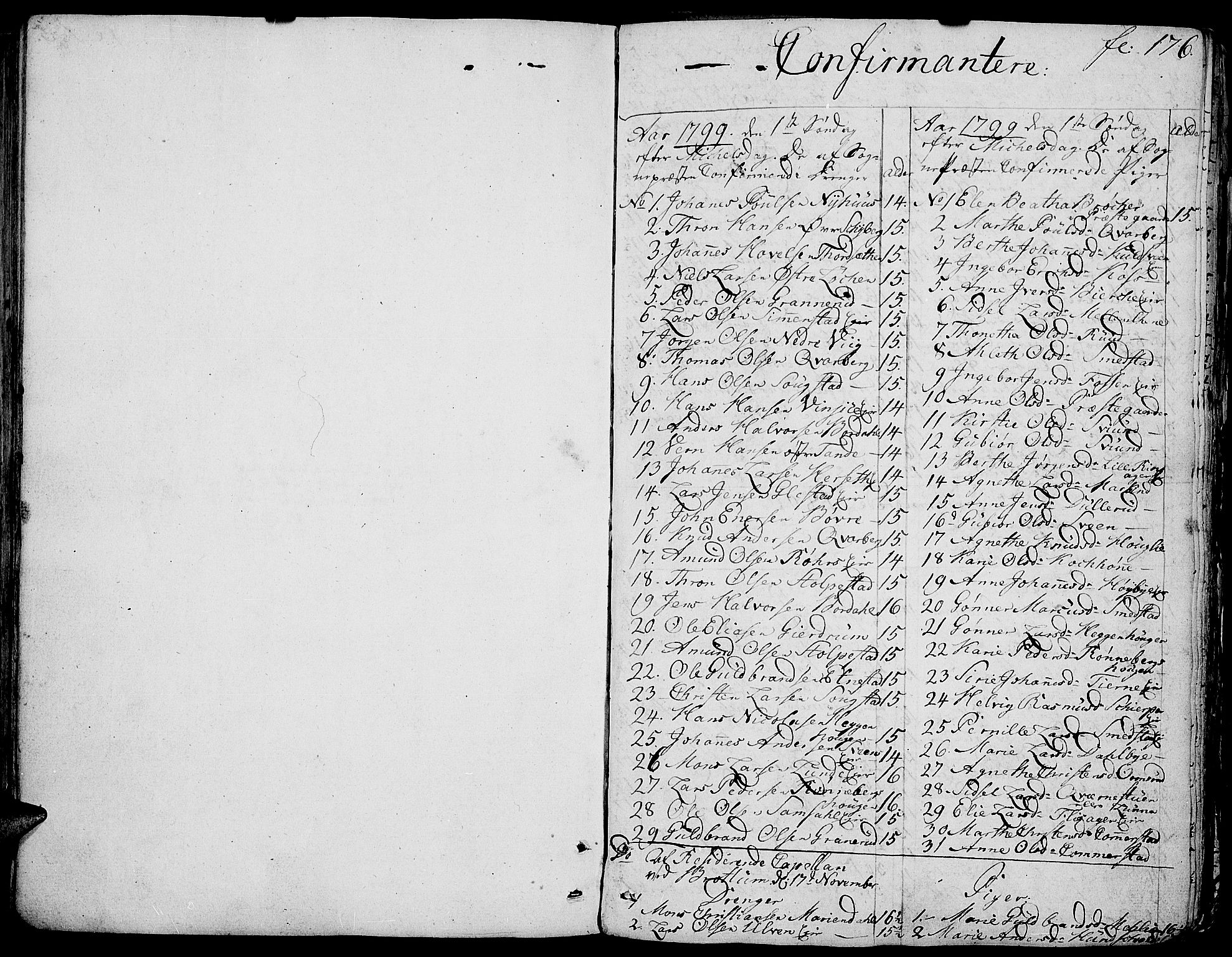 Ringsaker prestekontor, SAH/PREST-014/K/Ka/L0004: Parish register (official) no. 4, 1799-1814, p. 176