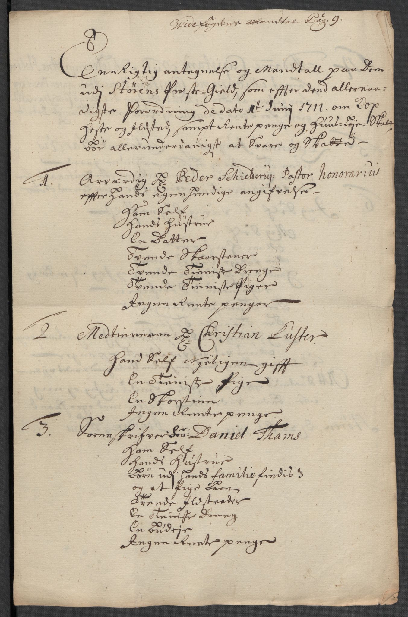 Rentekammeret inntil 1814, Reviderte regnskaper, Fogderegnskap, AV/RA-EA-4092/R60/L3961: Fogderegnskap Orkdal og Gauldal, 1711, p. 193