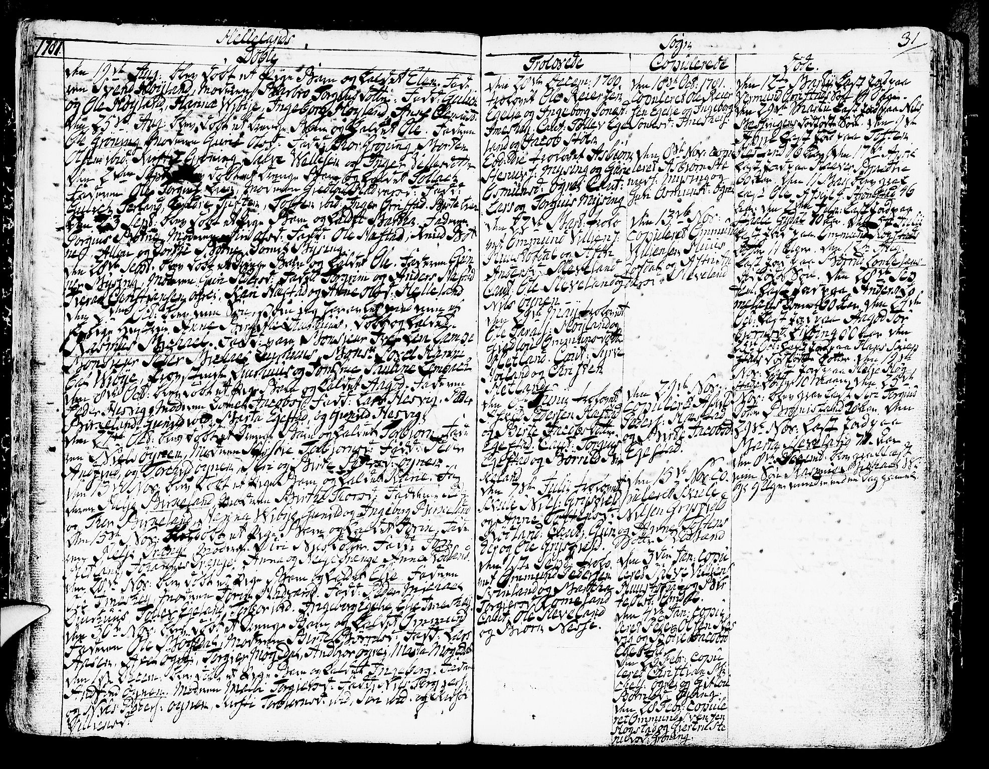 Helleland sokneprestkontor, AV/SAST-A-101810: Parish register (official) no. A 2 /1, 1762-1791, p. 31