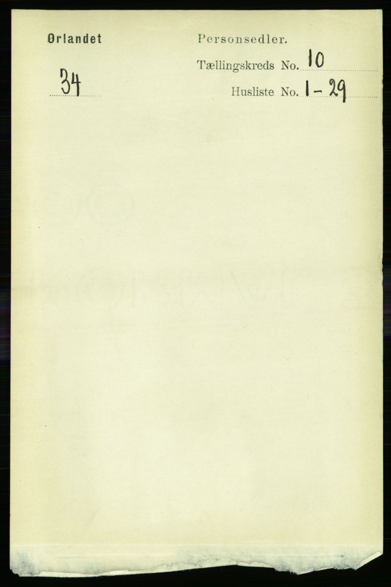 RA, 1891 census for 1621 Ørland, 1891, p. 4212