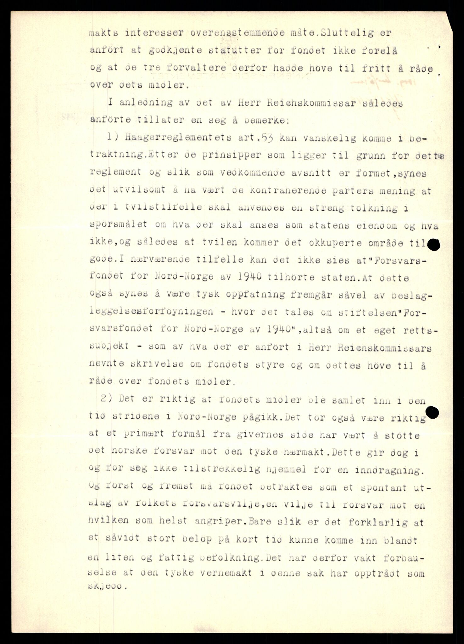 Forsvarets Overkommando. 2 kontor. Arkiv 11.4. Spredte tyske arkivsaker, AV/RA-RAFA-7031/D/Dar/Darb/L0003: Reichskommissariat - Hauptabteilung Vervaltung, 1940-1945, p. 1475