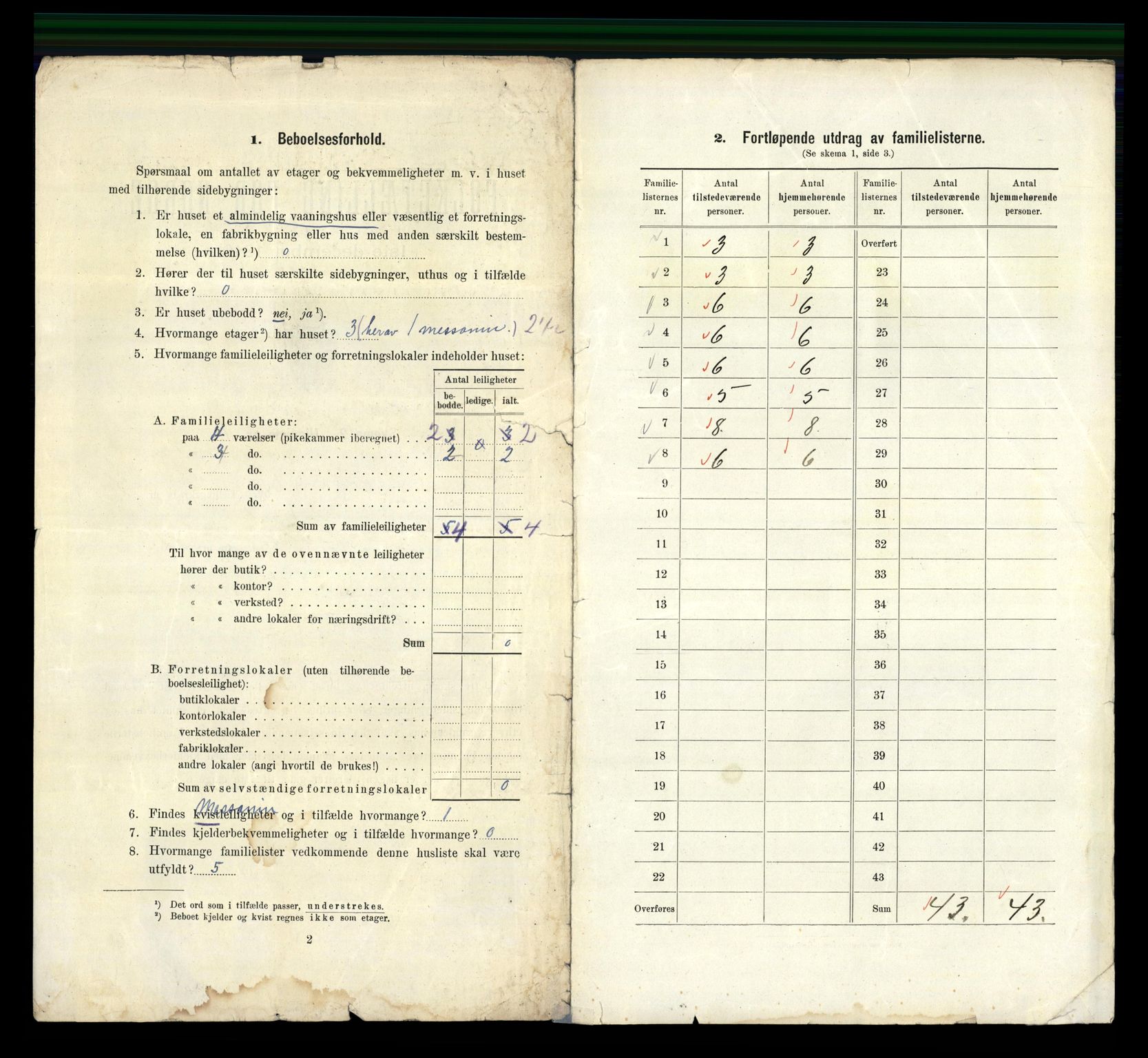 RA, 1910 census for Bergen, 1910, p. 1328