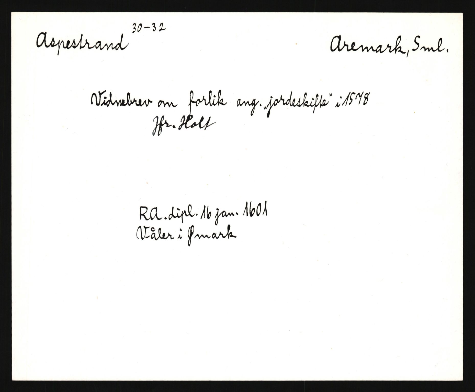 Riksarkivets diplomsamling, AV/RA-EA-5965/F35/F35e/L0002: Registreringssedler Østfold 2, 1300-1900, p. 359