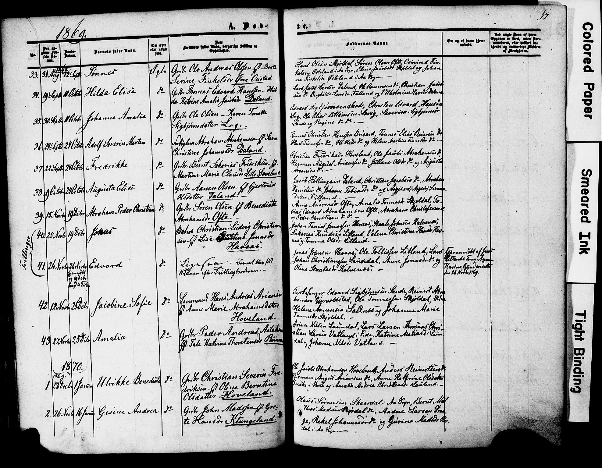 Herad sokneprestkontor, AV/SAK-1111-0018/F/Fa/Faa/L0005: Parish register (official) no. A 5, 1853-1886, p. 59