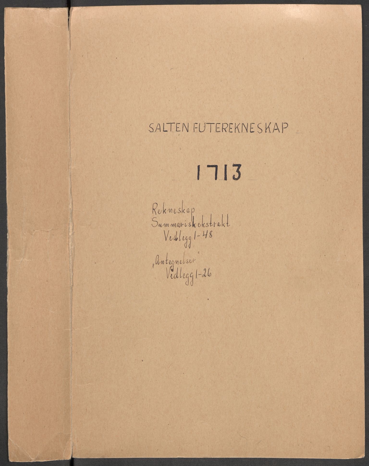 Rentekammeret inntil 1814, Reviderte regnskaper, Fogderegnskap, RA/EA-4092/R66/L4583: Fogderegnskap Salten, 1713, p. 2