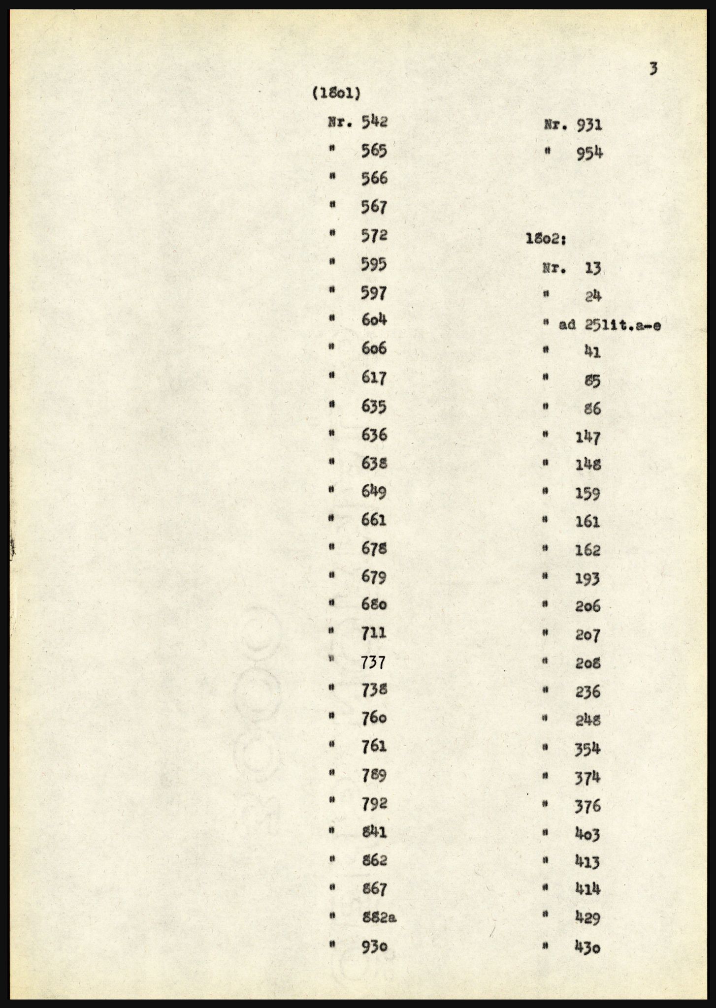 Riksarkivet, Seksjon for eldre arkiv og spesialsamlinger, AV/RA-EA-6797/H/Ha, 1953, p. 3